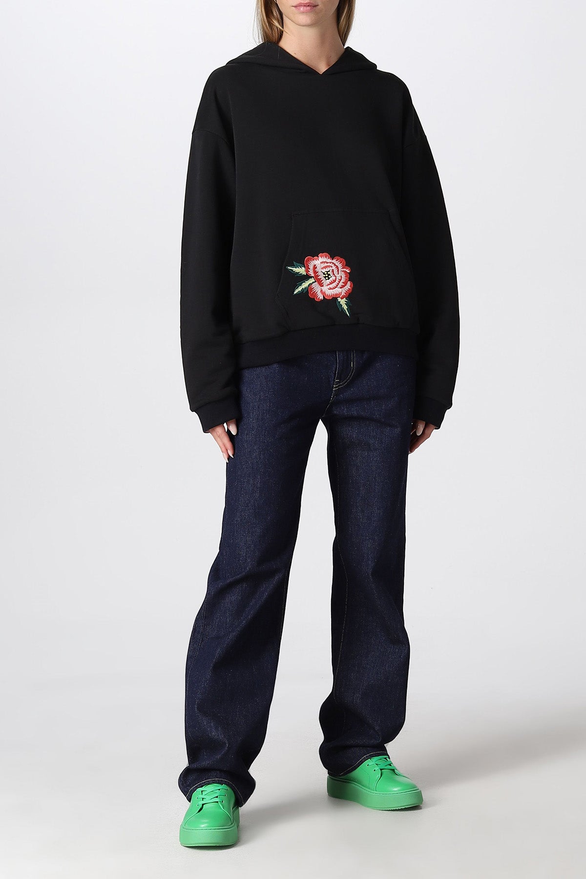 Kenzo Çift Taraflı Geniş Kesim Kapüşonlu Streç Sweatshirt-Libas Trendy Fashion Store