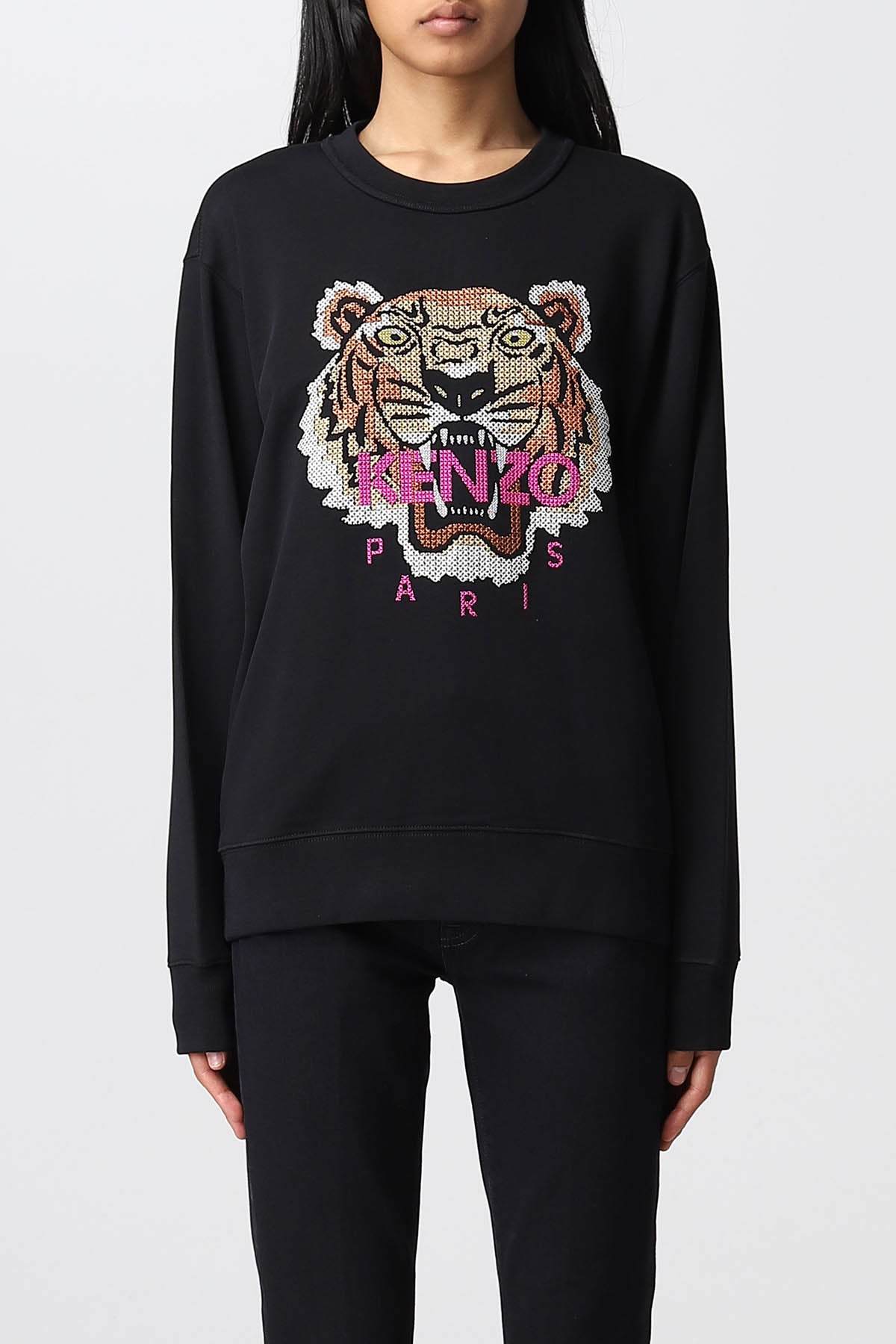 Kenzo Nakış Kaplan Logolu Sweatshirt-Libas Trendy Fashion Store