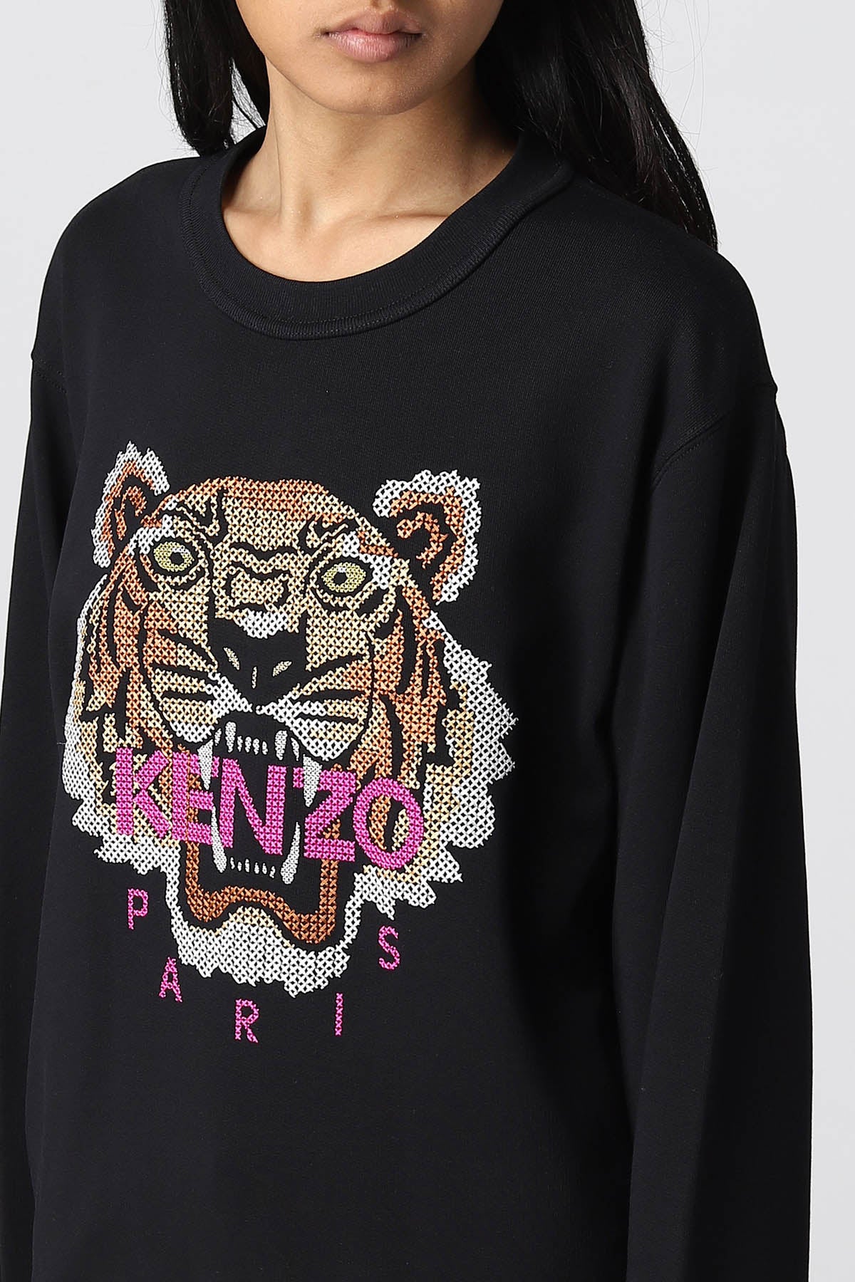Kenzo Nakış Kaplan Logolu Sweatshirt-Libas Trendy Fashion Store