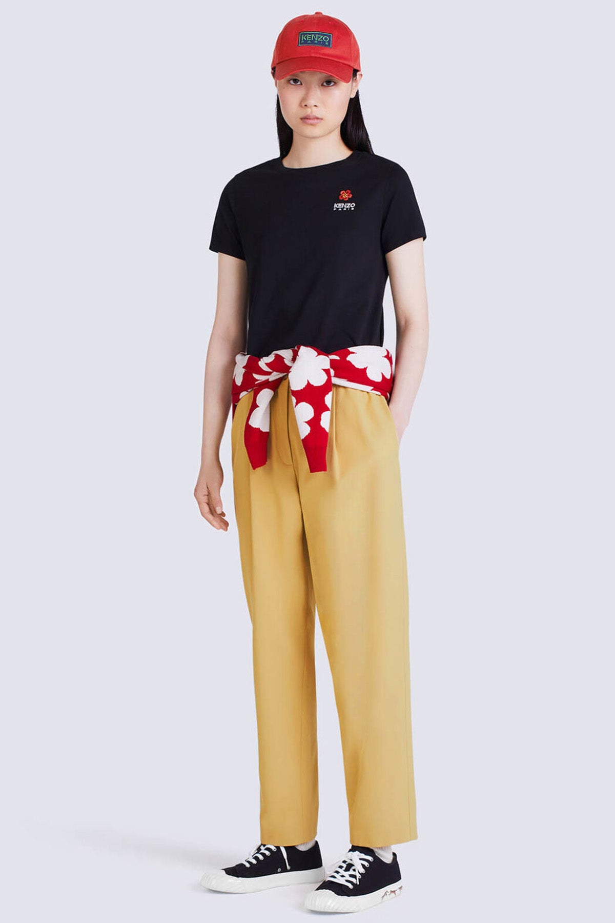 Kenzo Boke Flower Logolu T-shirt-Libas Trendy Fashion Store