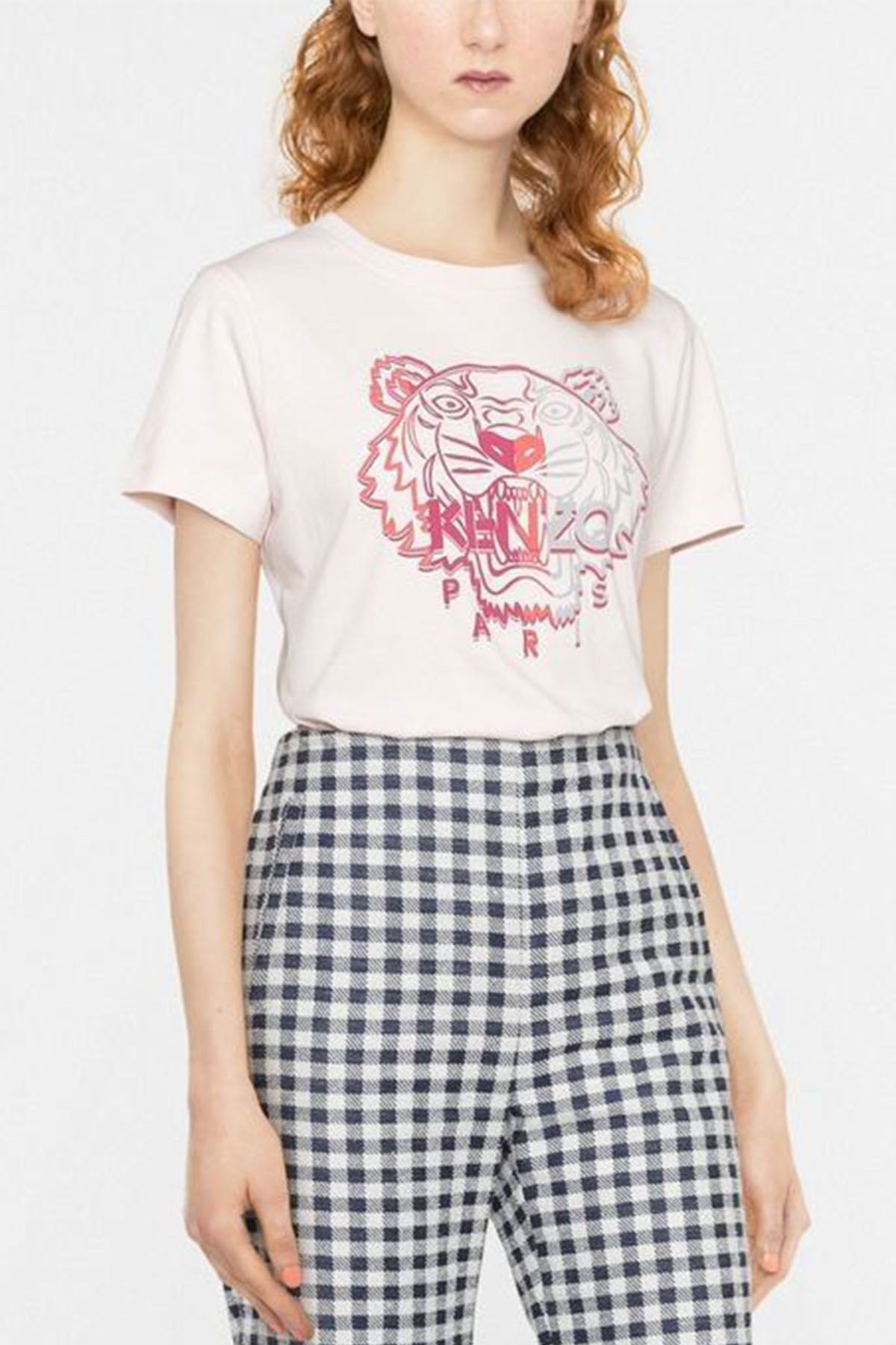 Kenzo Renk Geçişli Kaplan Logolu T-shirt-Libas Trendy Fashion Store