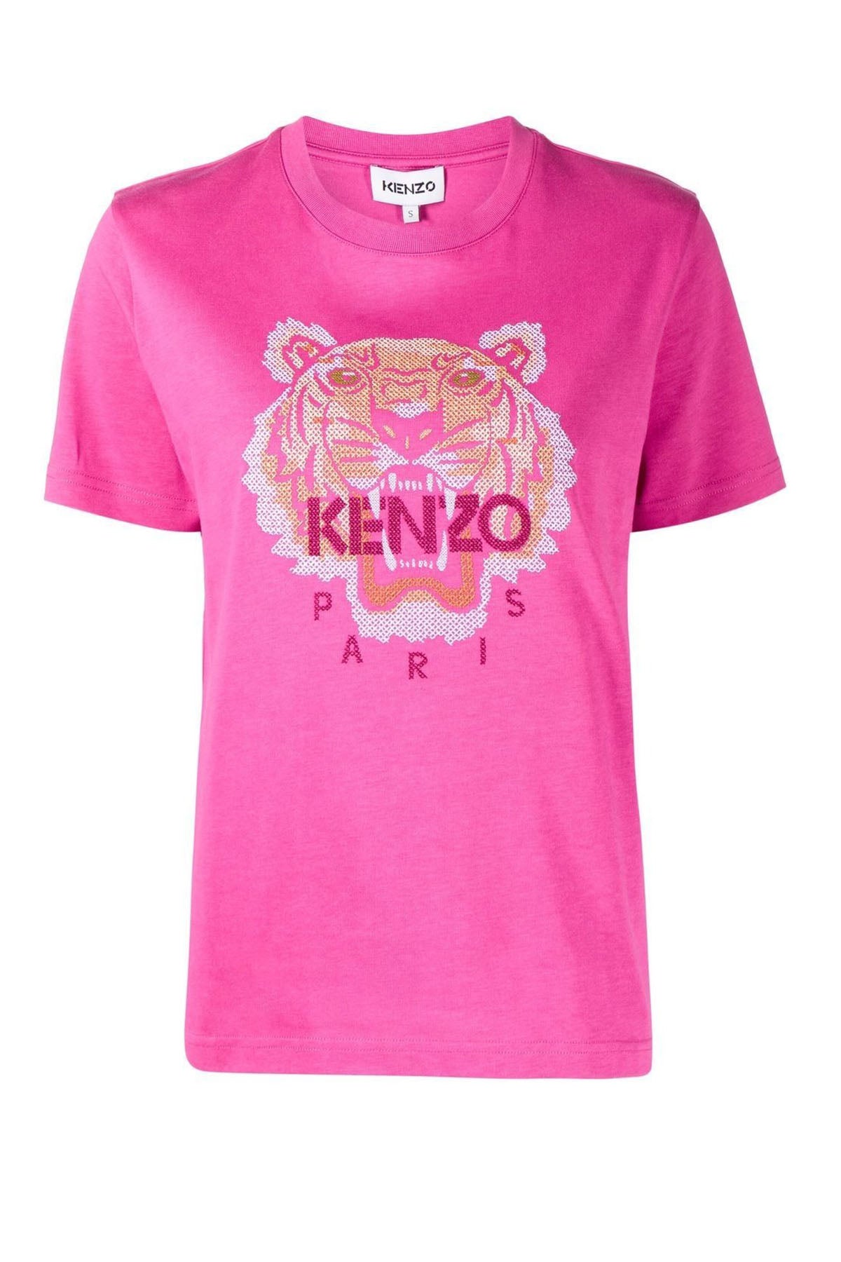 Kenzo Nakış Kaplan Logolu T-shirt-Libas Trendy Fashion Store