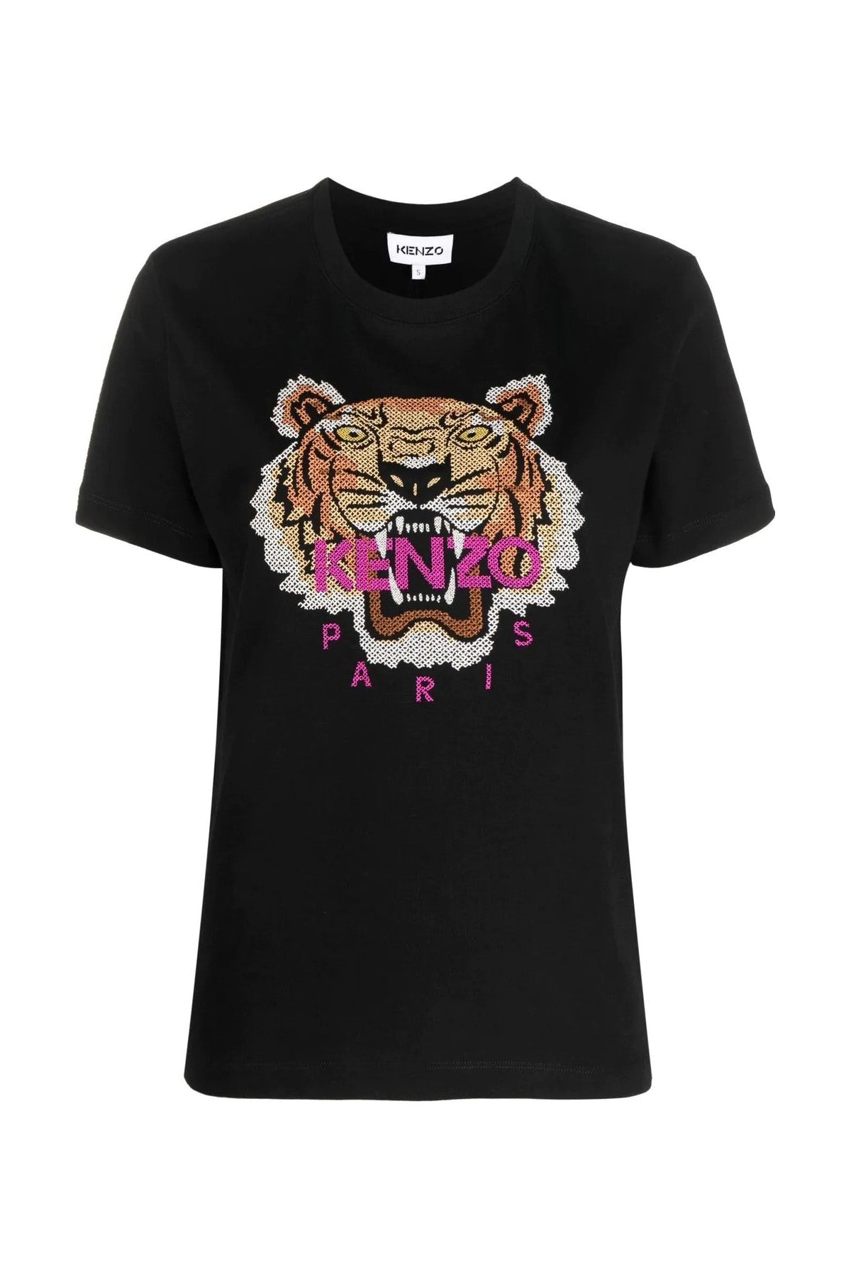 Kenzo Nakış Kaplan Logolu T-shirt-Libas Trendy Fashion Store