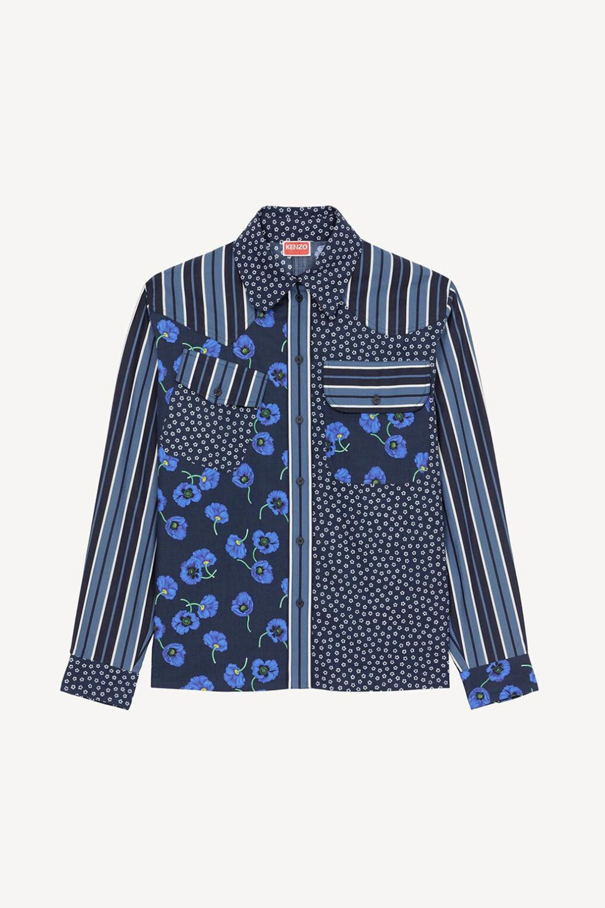 Kenzo Cep Detaylı Desenli Gömlek-Libas Trendy Fashion Store