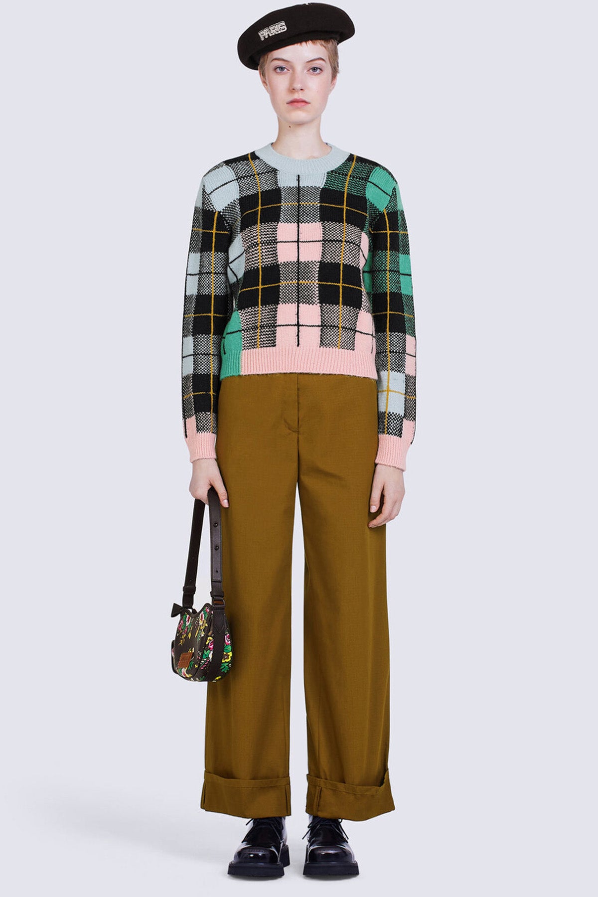 Kenzo Ekoseli Örgü Triko-Libas Trendy Fashion Store