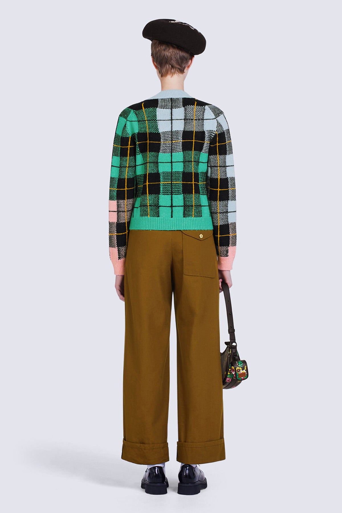 Kenzo Ekoseli Örgü Triko-Libas Trendy Fashion Store