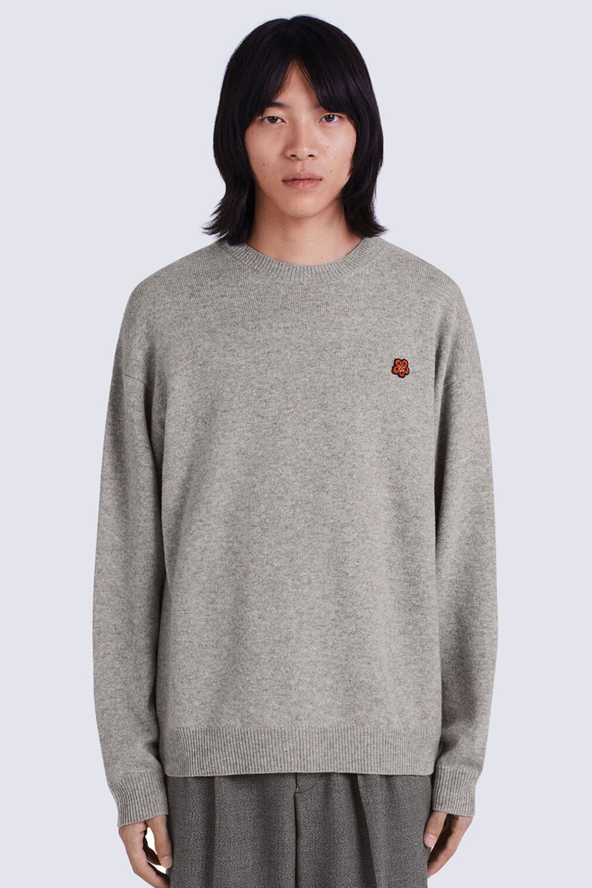 Kenzo Yuvarlak Yaka Boke Flower Logolu Yün Triko-Libas Trendy Fashion Store