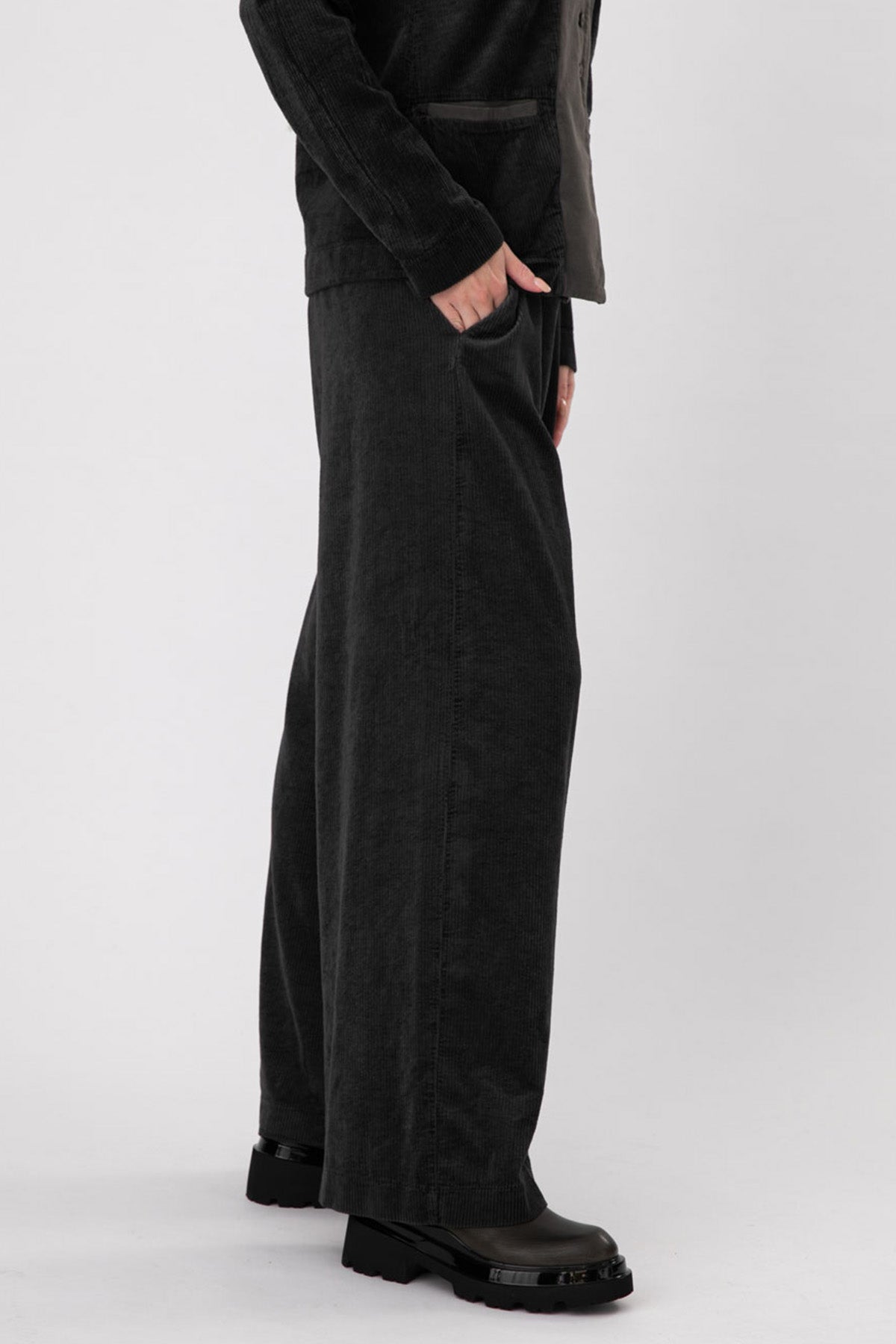 Transit Fitilli Kadife Pantolon