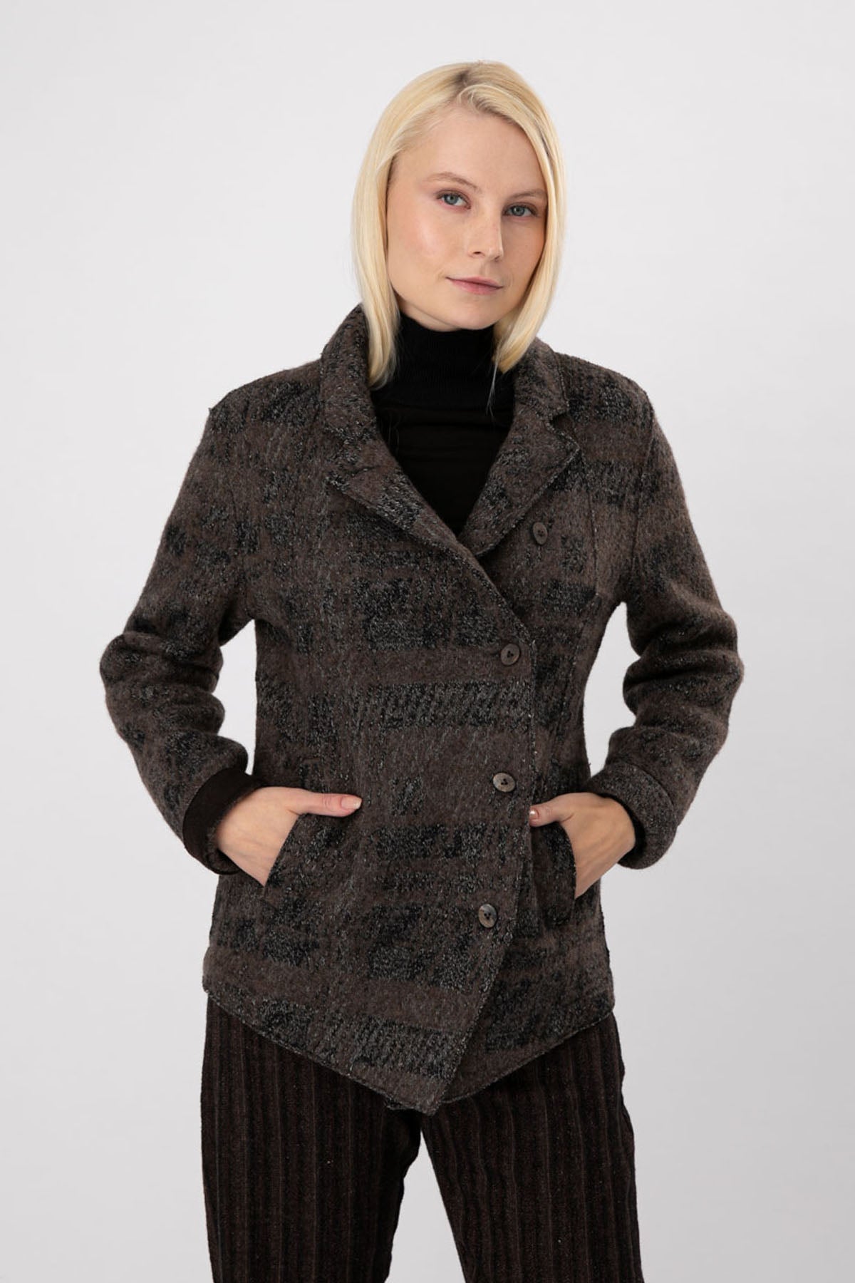 Transit Kruvaze Yün Ceket-Libas Trendy Fashion Store