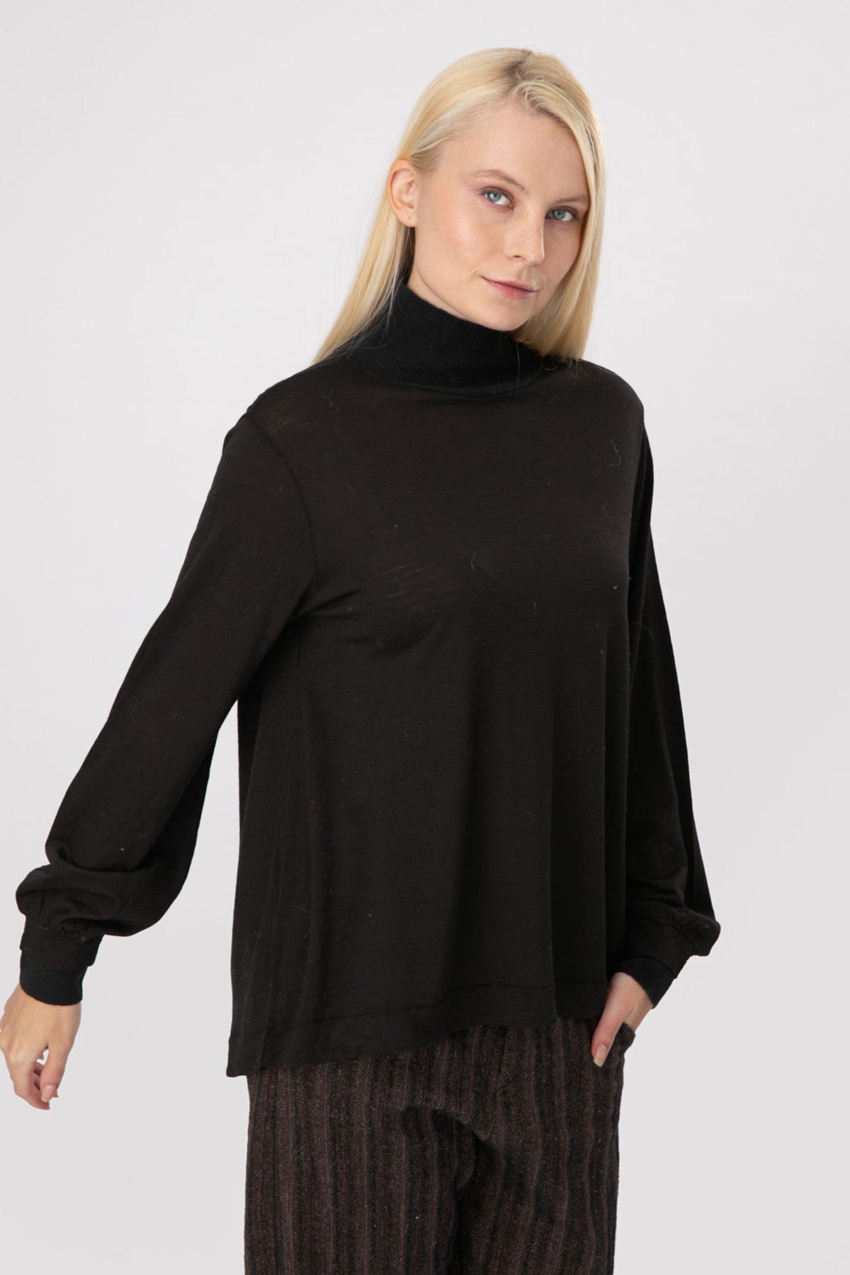 Transit Balıkçı Yaka İnce Yün Triko-Libas Trendy Fashion Store