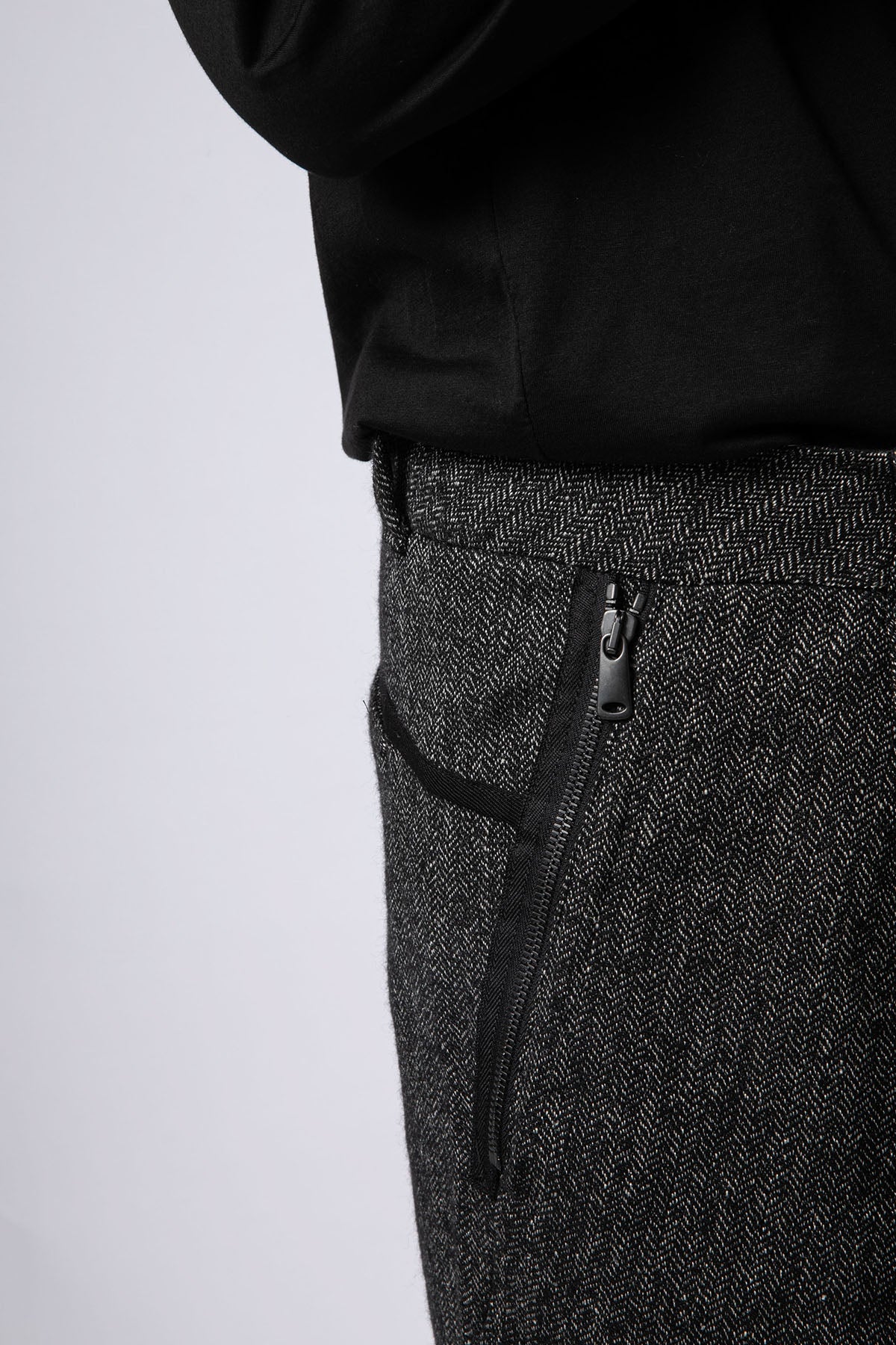 Transit Kaz Ayağı Desenli Tek Pile Havuç Kesim Pantolon-Libas Trendy Fashion Store