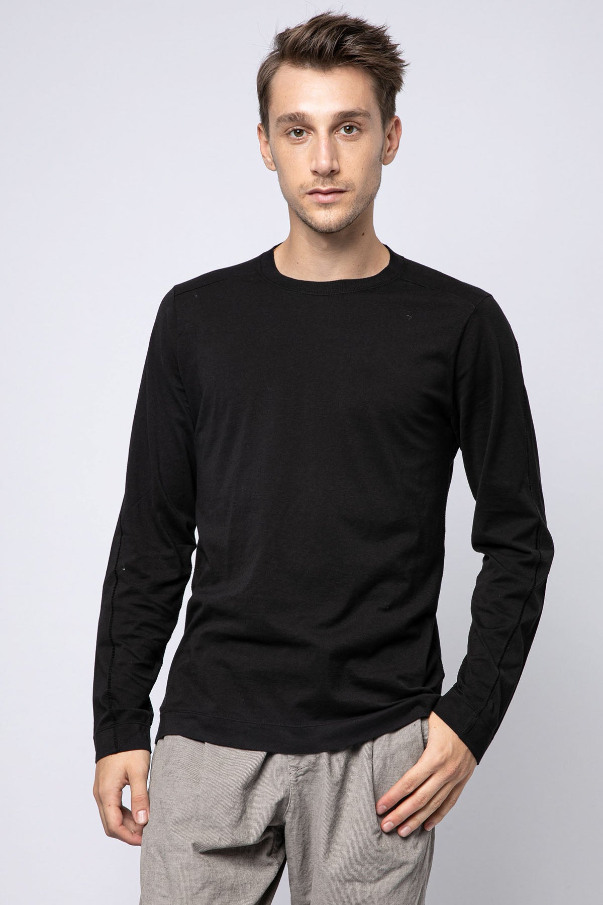 Transit Yuvarlak Yaka Uzun Kollu T-shirt-Libas Trendy Fashion Store