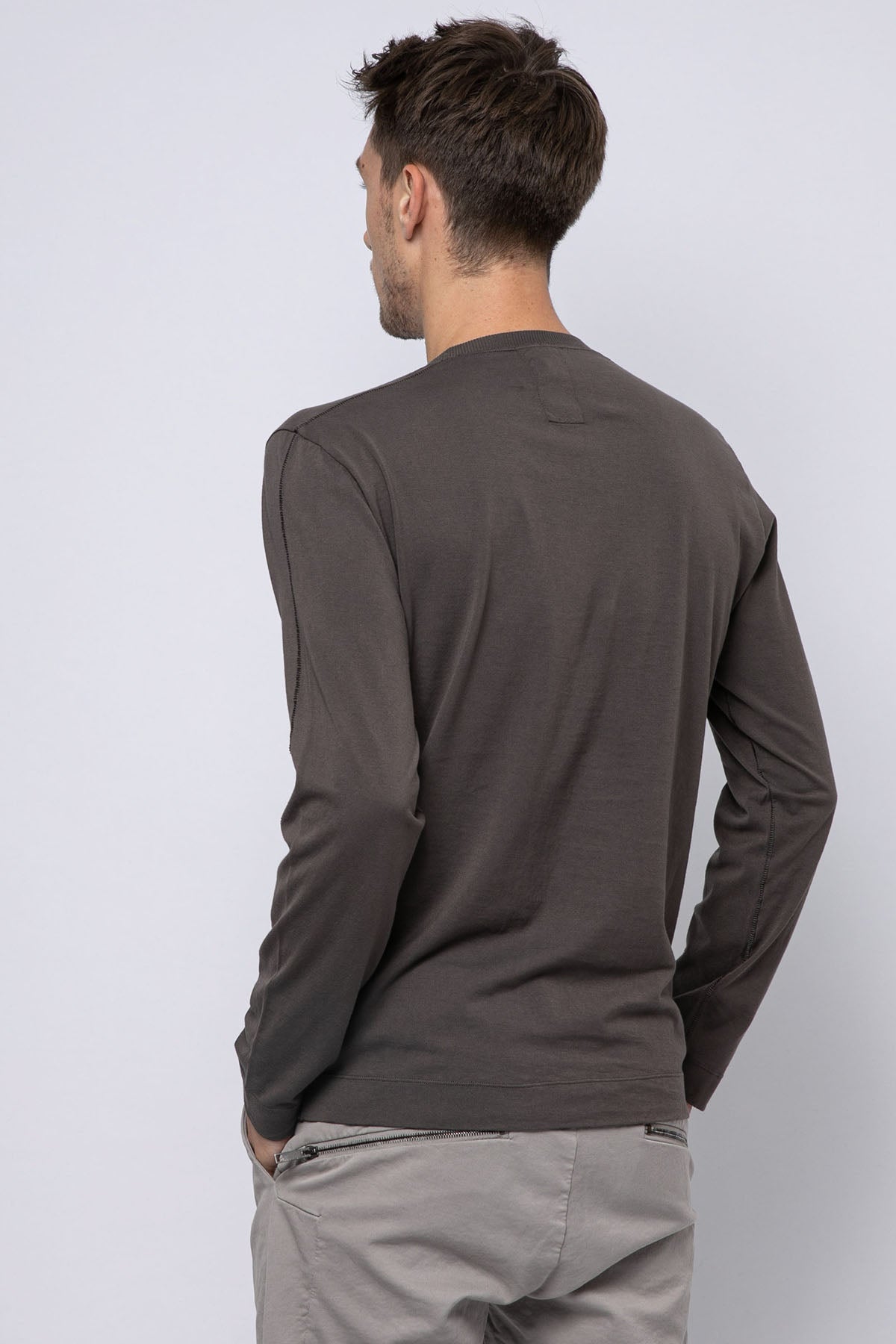 Transit Yuvarlak Yaka Uzun Kollu T-shirt-Libas Trendy Fashion Store