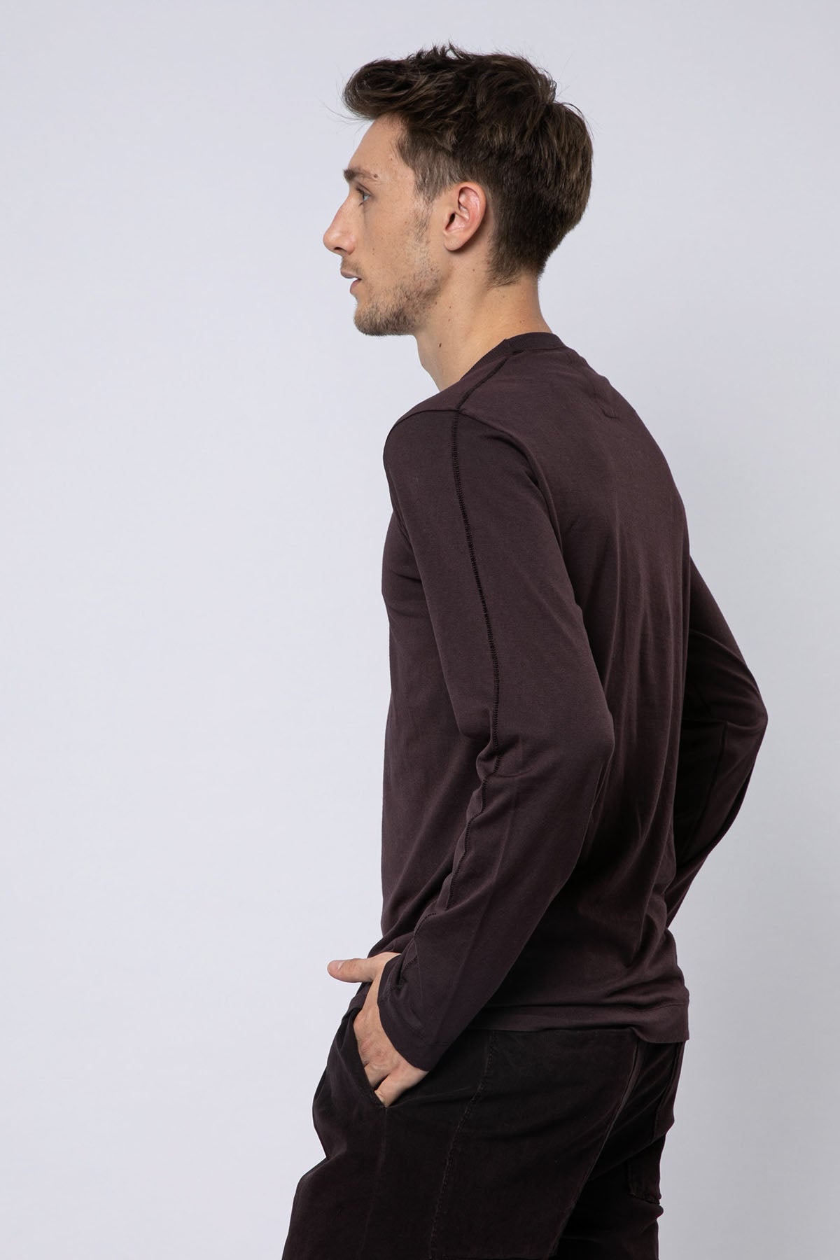 Transit Yuvarlak Yaka Uzun Kollu T-shirt-Libas Trendy Fashion Store