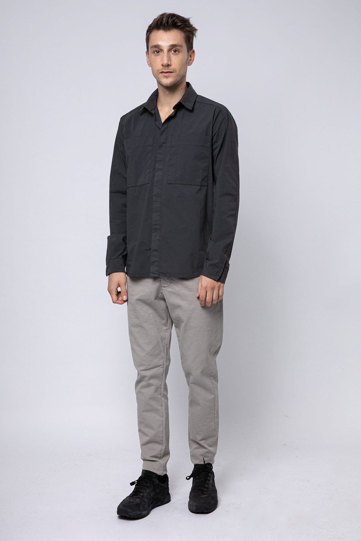 Transit Spor Cepli Streç Gömlek-Libas Trendy Fashion Store