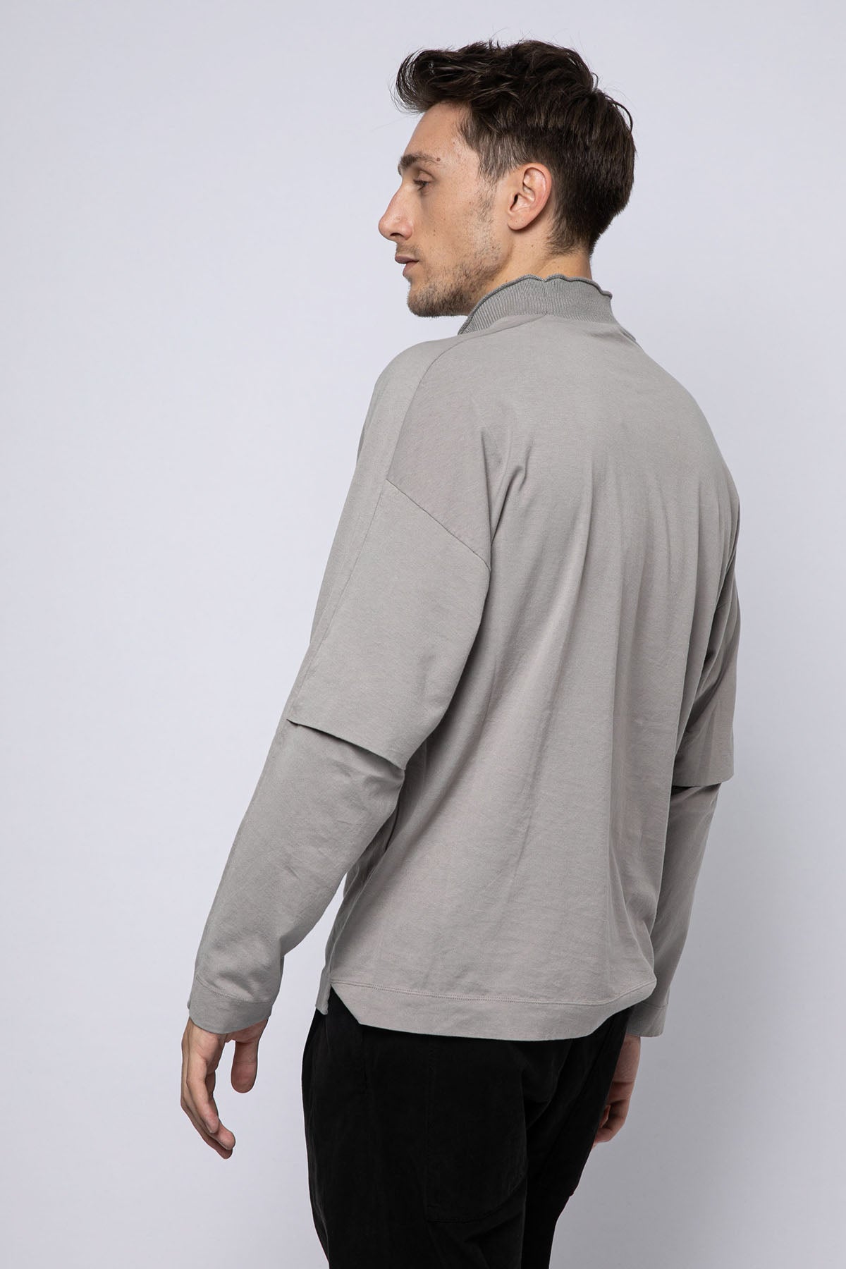 Transit Yarım Balıkçı Yaka Uzun Kollu T-shirt-Libas Trendy Fashion Store