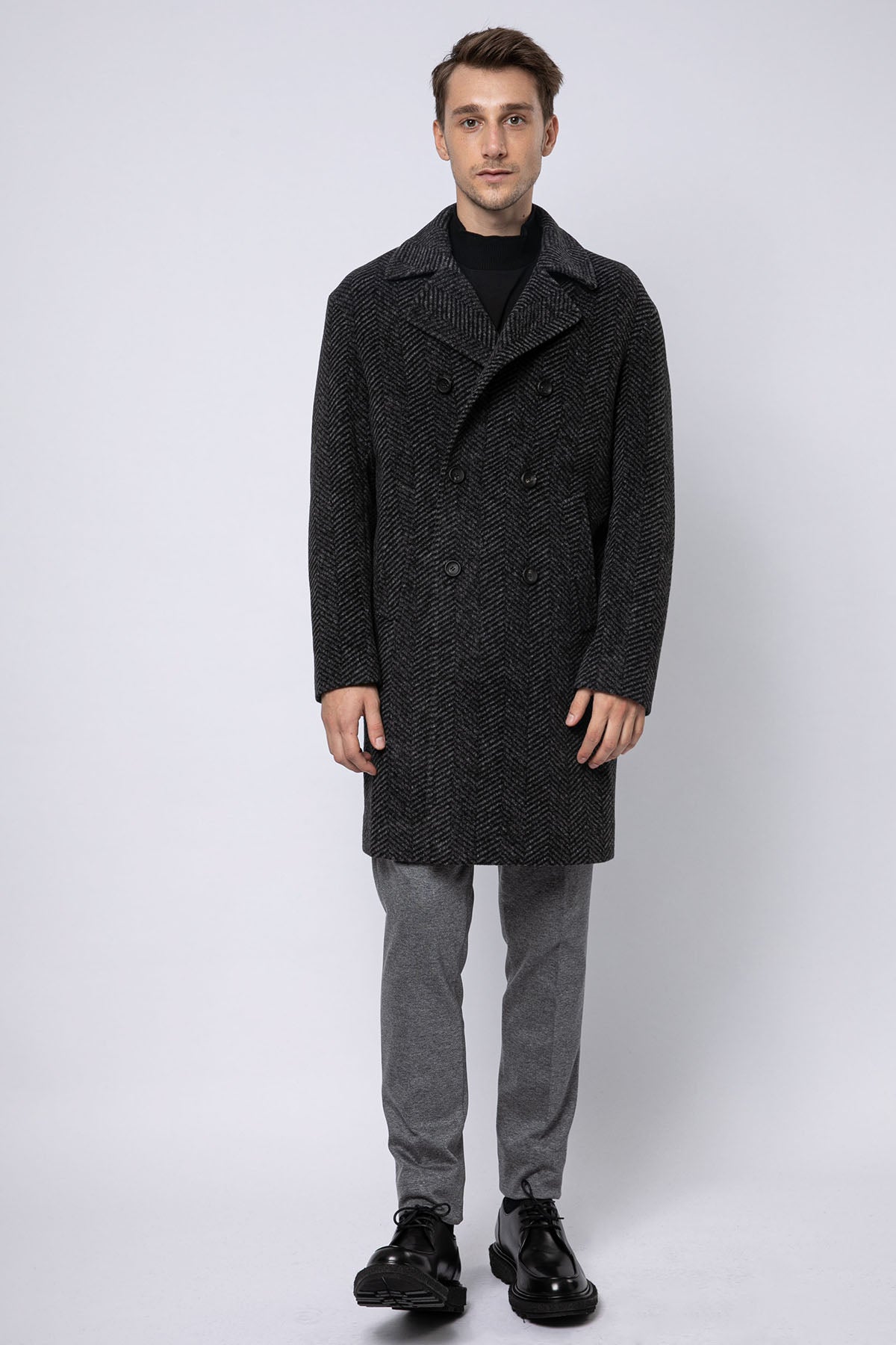 Transit Yarım Balıkçı Yaka Uzun Kollu T-shirt-Libas Trendy Fashion Store