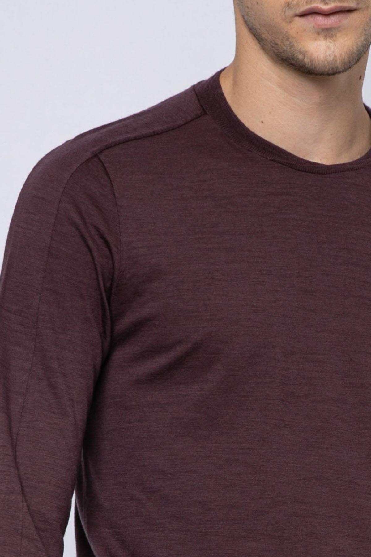 Transit Yuvarlak Yaka Uzun Kollu Yün T-shirt-Libas Trendy Fashion Store