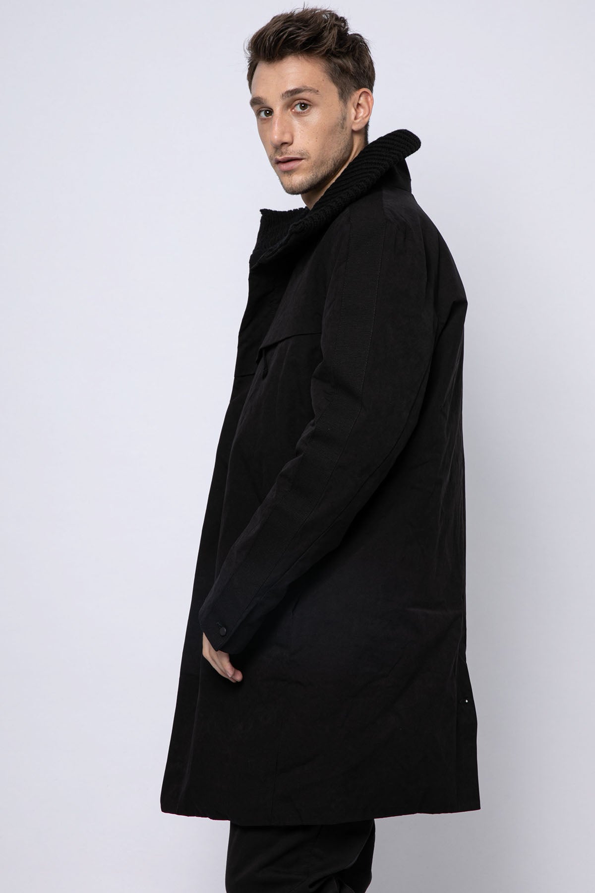 Transit Dik Yaka Dolgulu Yün Kaban-Libas Trendy Fashion Store