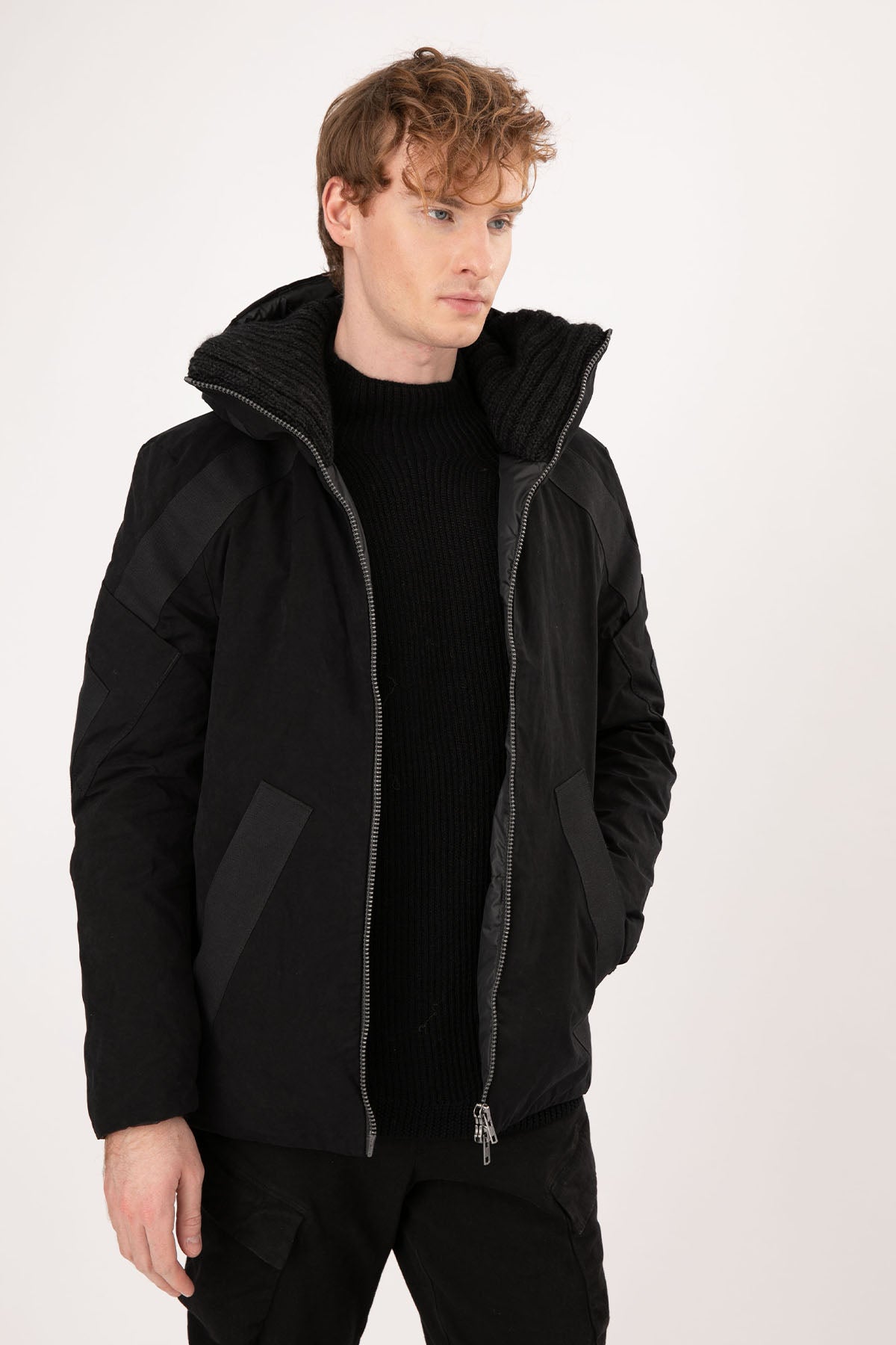 Transit Kapüşonlu Bomber Mont-Libas Trendy Fashion Store