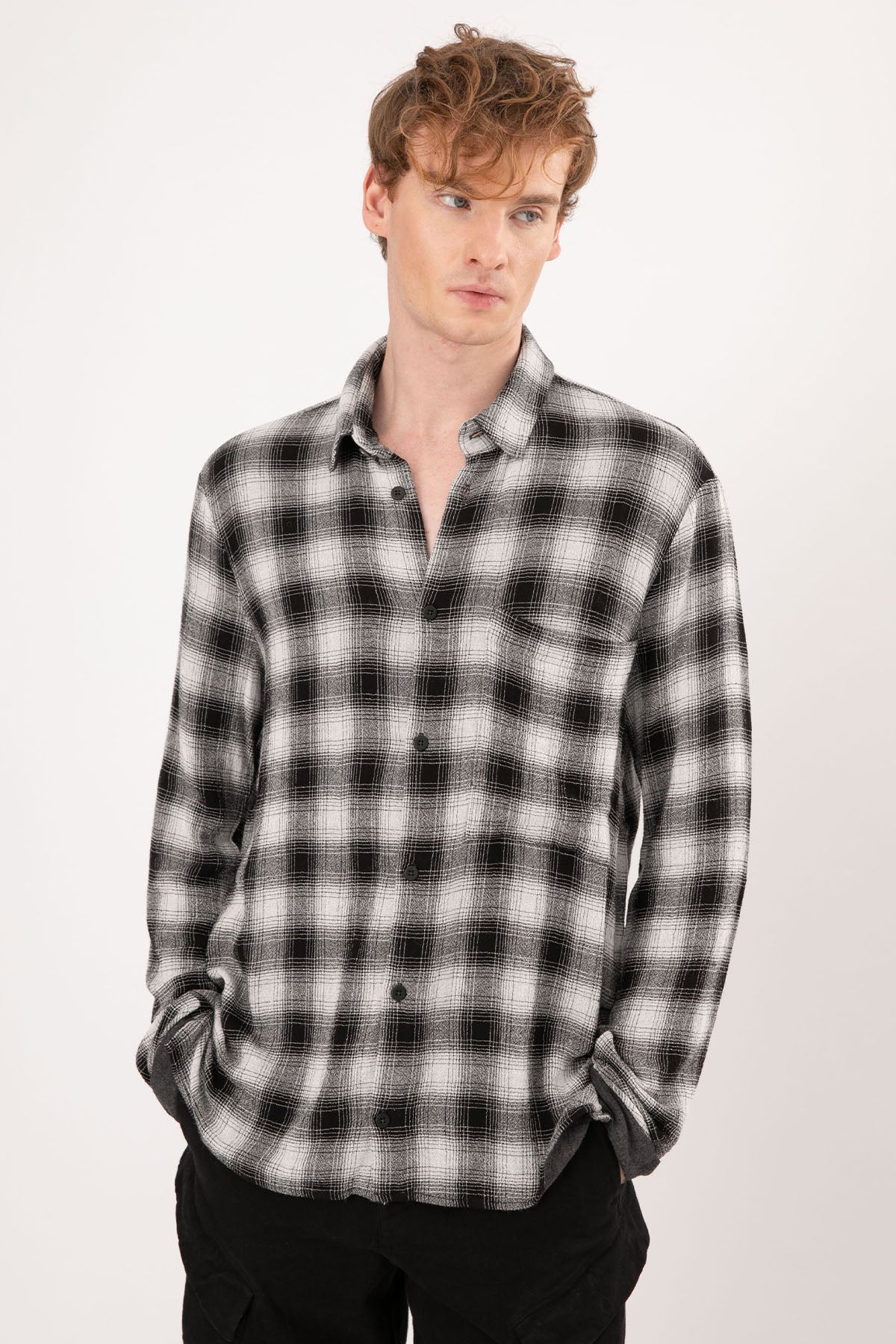 Transit Ekose Desenli Yün Gömlek-Libas Trendy Fashion Store