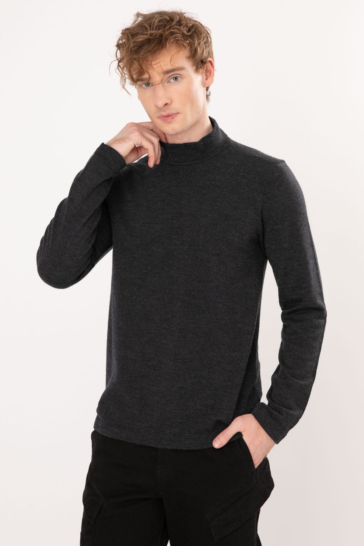 Transit Yarım Balıkçı Yaka Yün Triko-Libas Trendy Fashion Store