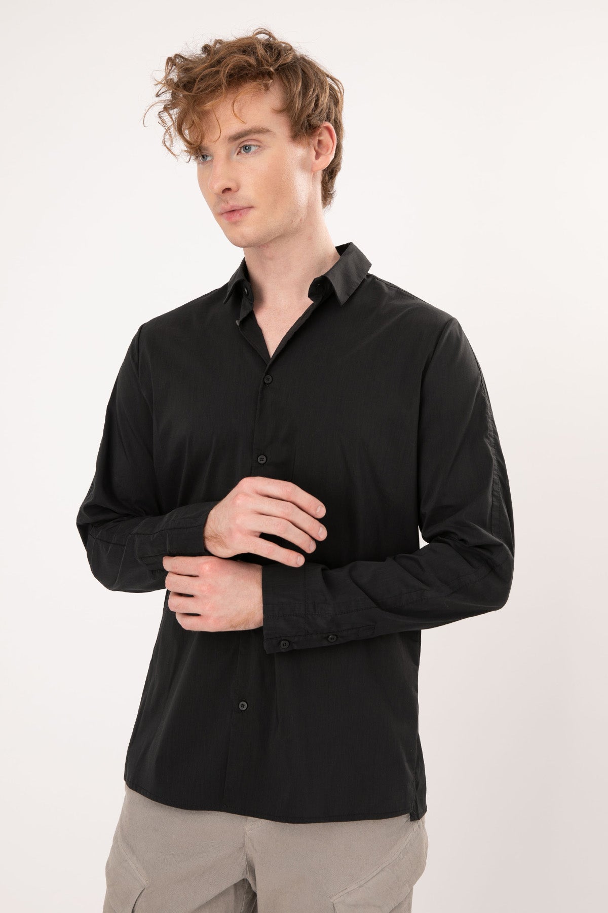 Transit Klasik Yaka Streç Gömlek-Libas Trendy Fashion Store