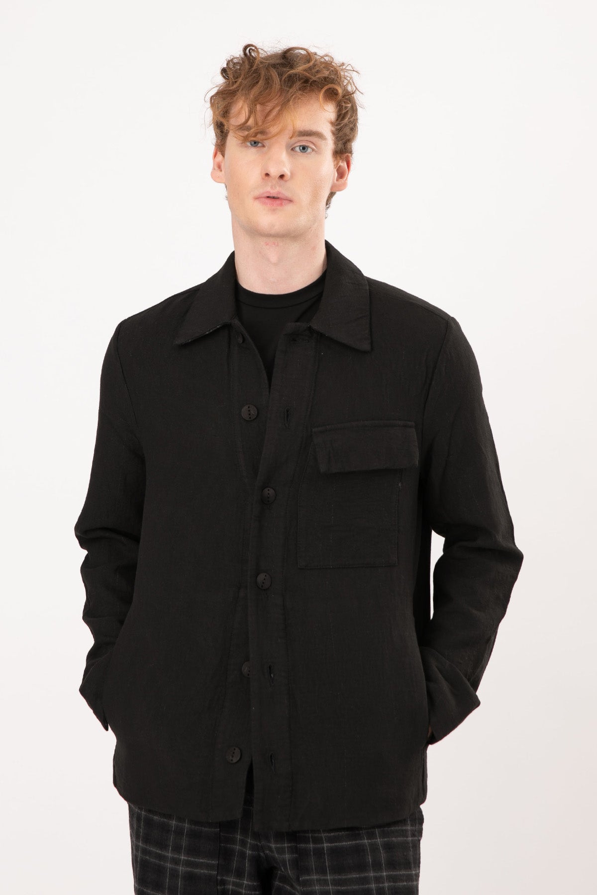 Transit Çift Taraflı Yün Gömlek Ceket-Libas Trendy Fashion Store