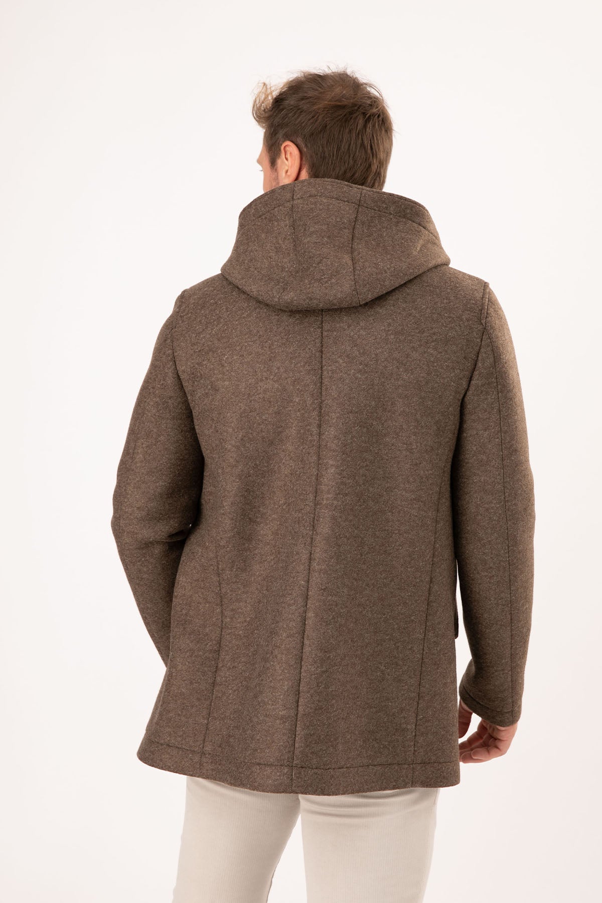 Manuel Ritz Kapüşonlu Yün Kaban-Libas Trendy Fashion Store