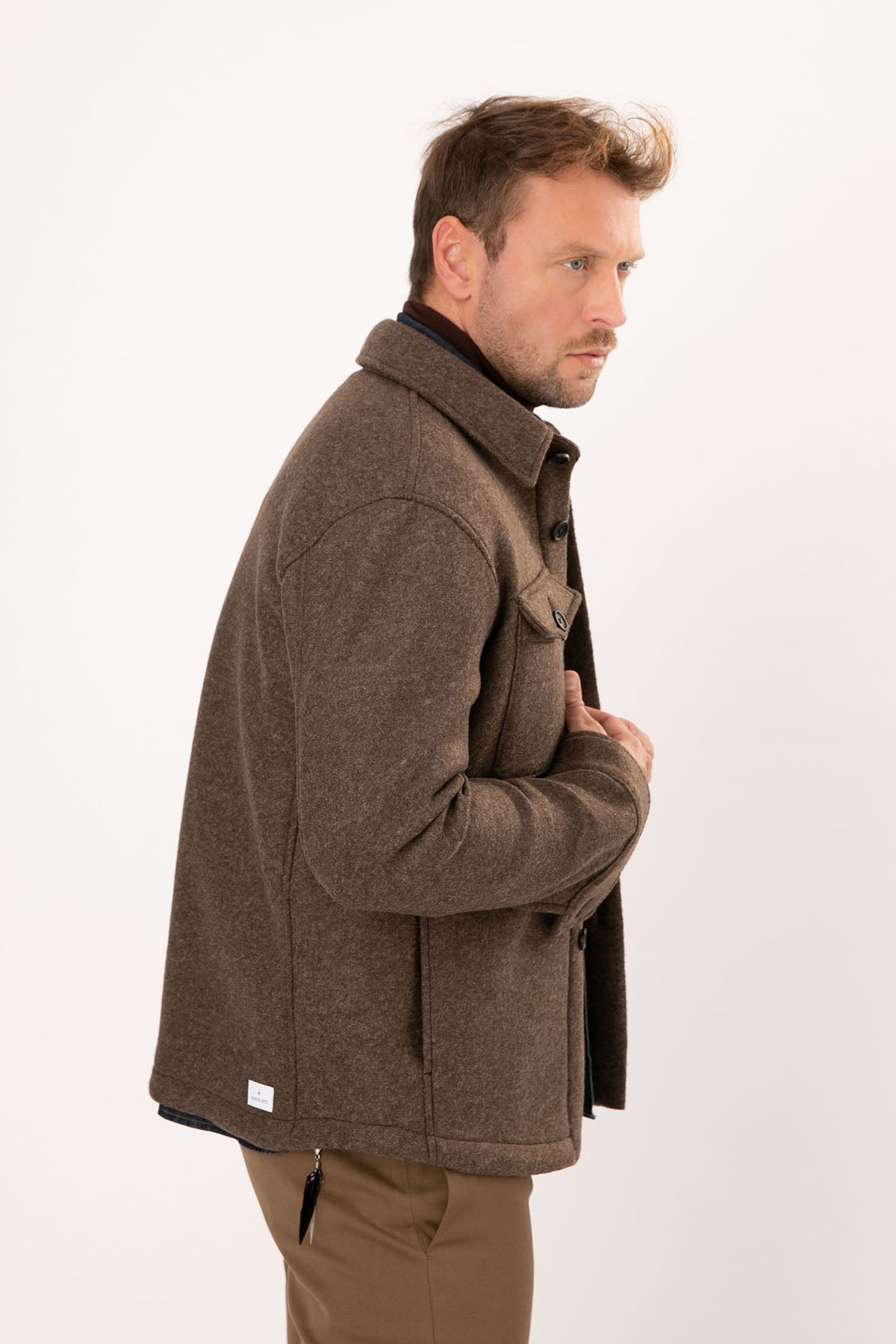 Manuel Ritz Cep Detaylı Yün Kaban-Libas Trendy Fashion Store