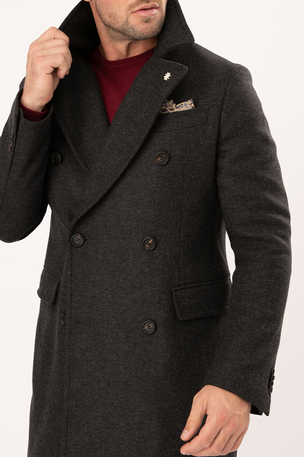 Manuel Ritz Kruvaze Yün Kaban-Libas Trendy Fashion Store