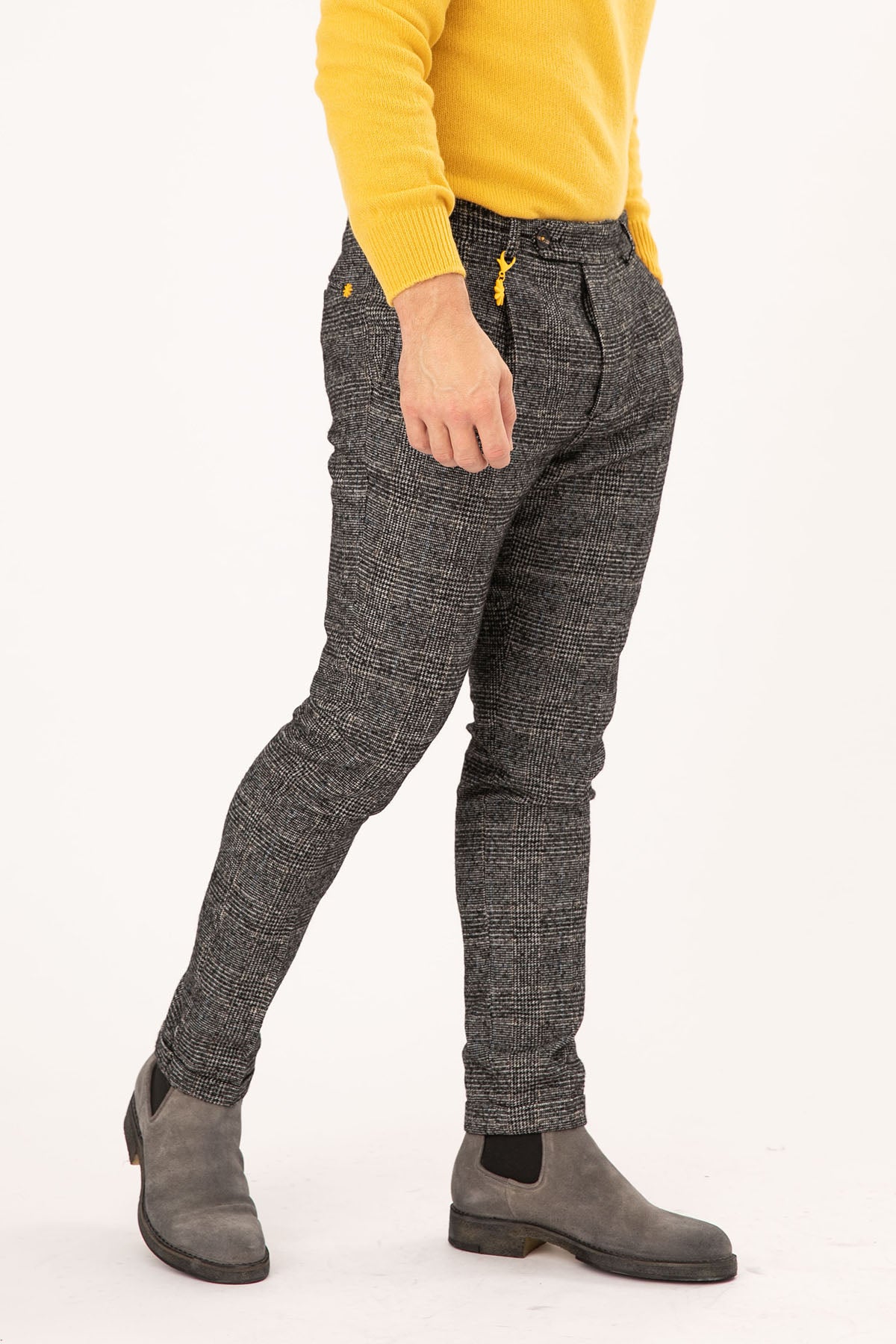 Manuel Ritz Tek Pile Ekoseli Slim Fit Yün Pantolon-Libas Trendy Fashion Store