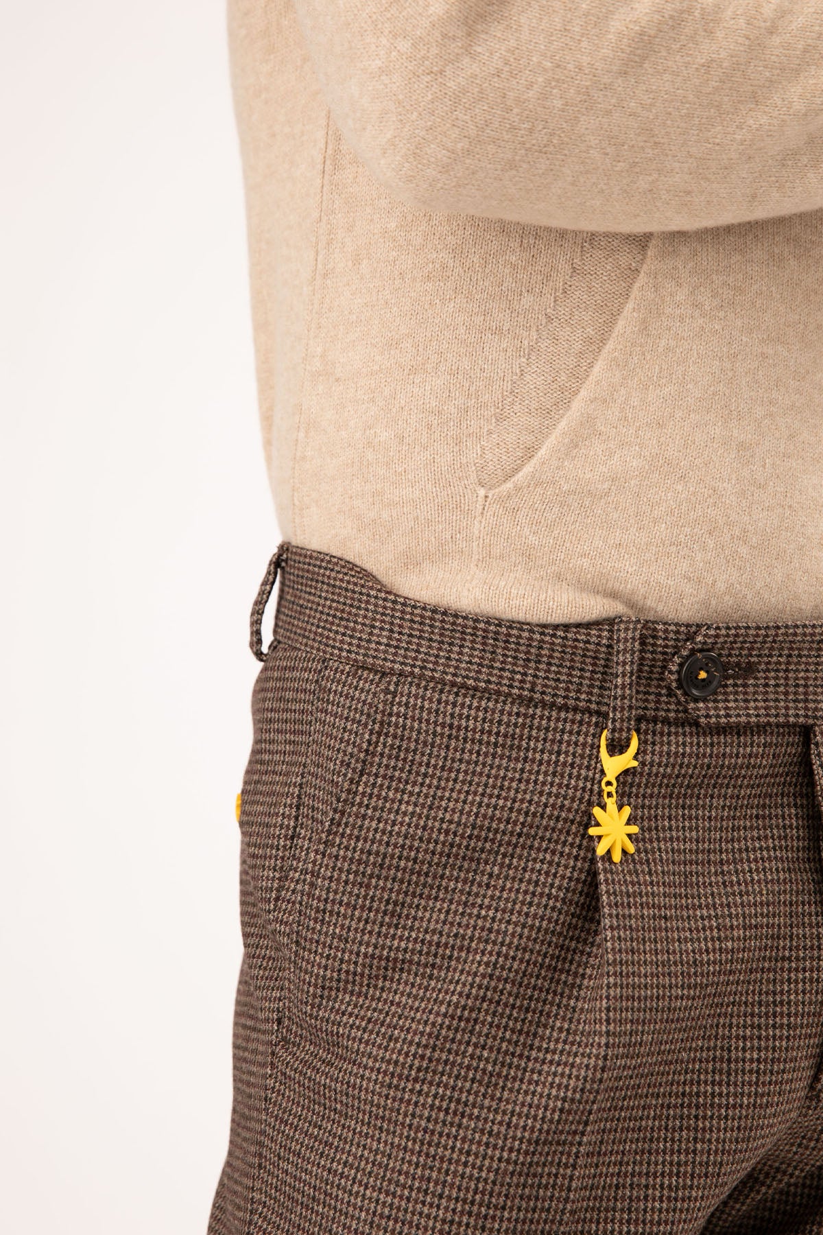 Manuel Ritz Tek Kazayağı Desenli Slim Fit Yün Pantolon-Libas Trendy Fashion Store