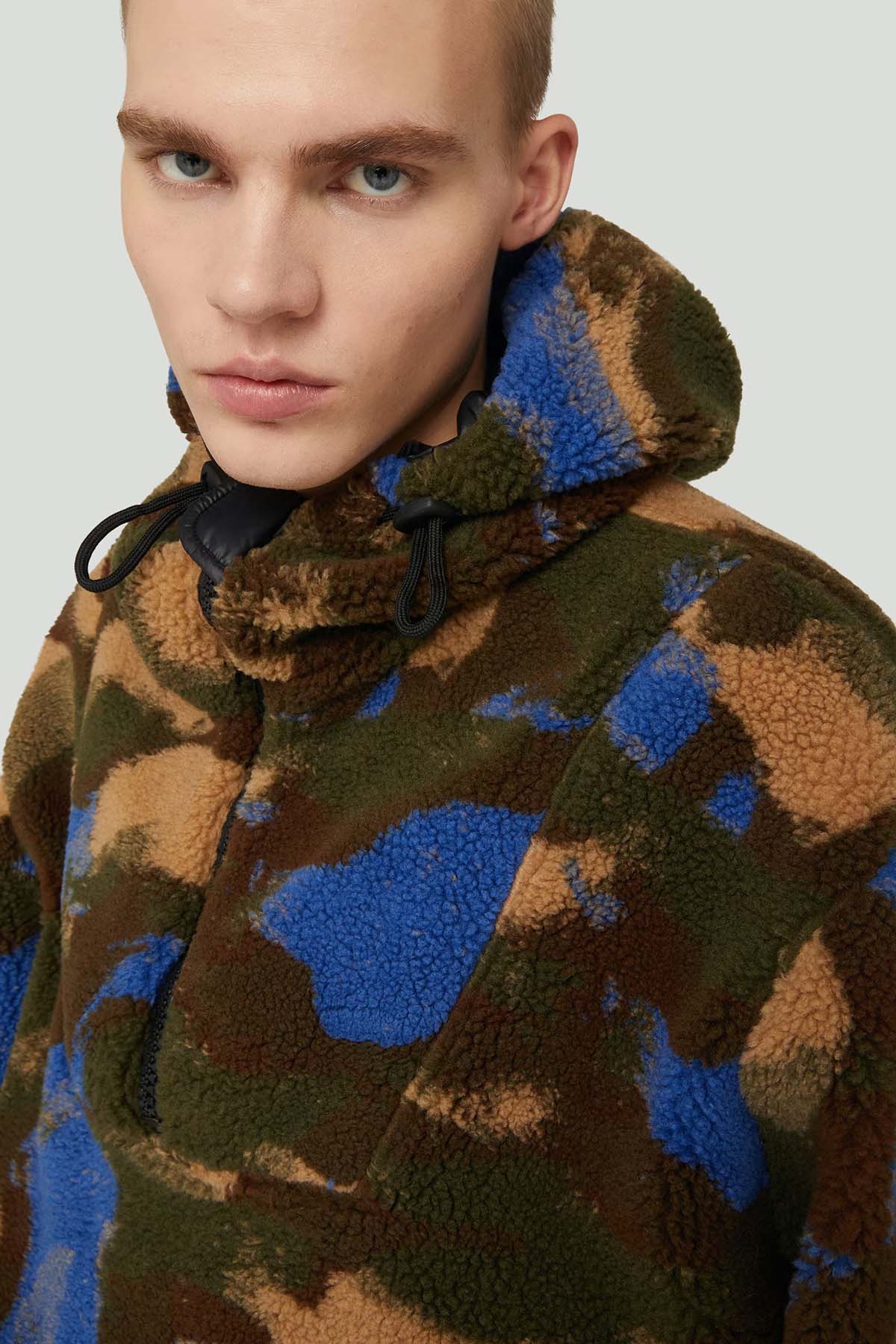 Dondup Kamuflaj Desenli Polar Sweatshirt-Libas Trendy Fashion Store