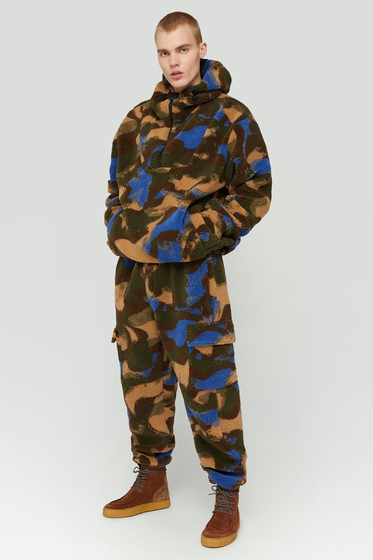 Dondup Kamuflaj Desenli Polar Sweatshirt-Libas Trendy Fashion Store