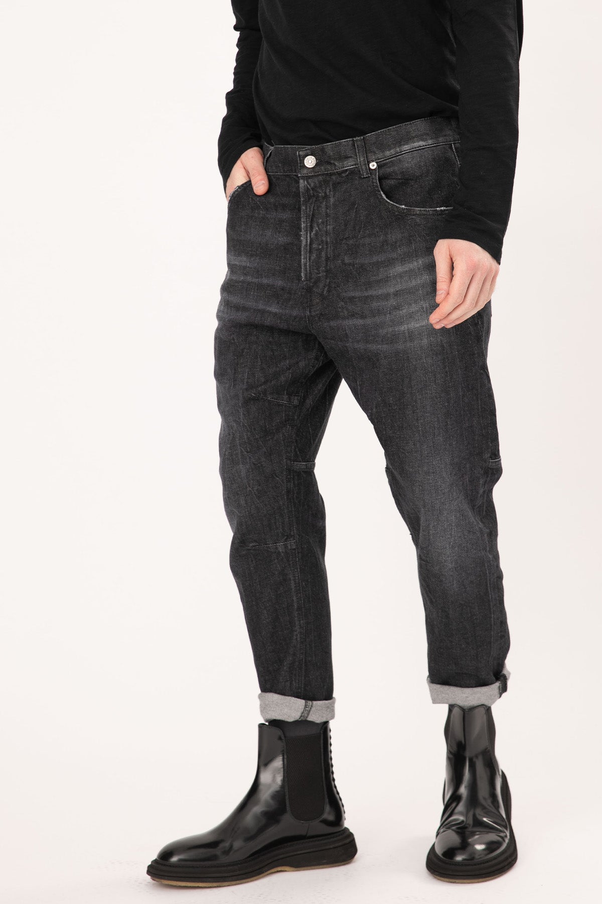 Dondup Chris Tapered Fit Jeans-Libas Trendy Fashion Store
