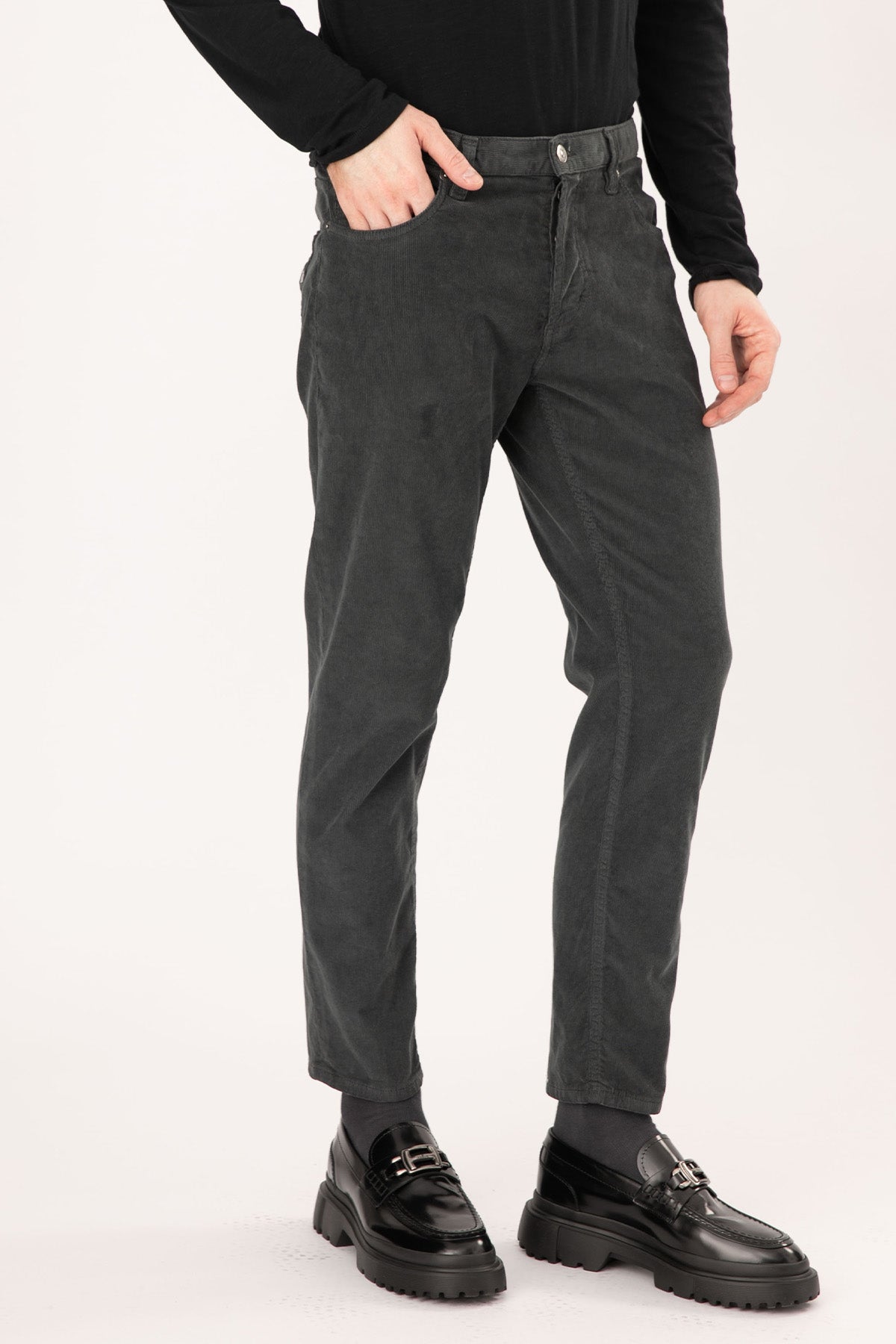 Dondup Brighton Havuç Kesim Fitilli Kadife Pantolon-Libas Trendy Fashion Store