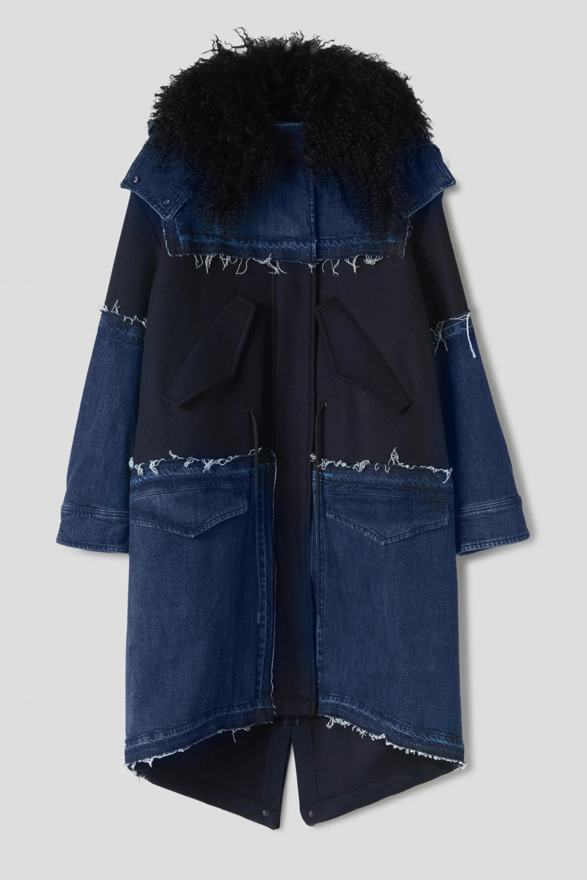 Dondup Kürklü Yaka Denim Kaban-Libas Trendy Fashion Store