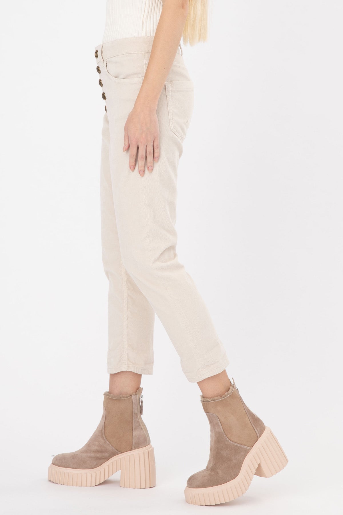 Dondup Koons Loose Fit Kadife Pantolon-Libas Trendy Fashion Store