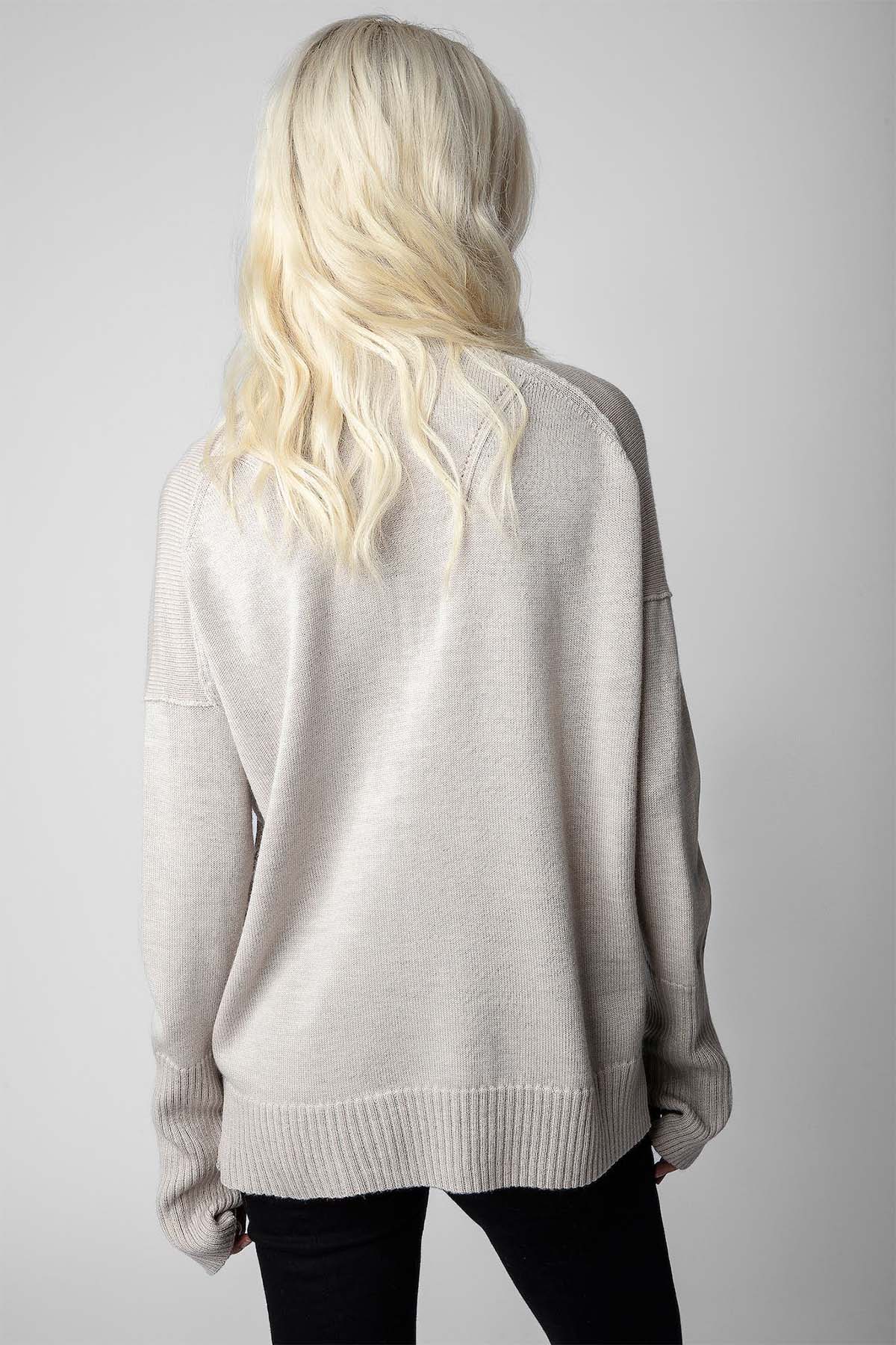 Zadig & Voltaire Danna V Yaka Yün Örgü Triko-Libas Trendy Fashion Store