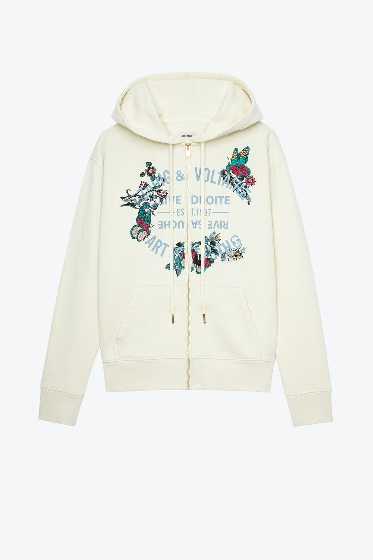Zadig & Voltaire Kapüşonlu Fermuarlı Sweatshirt Ceket-Libas Trendy Fashion Store