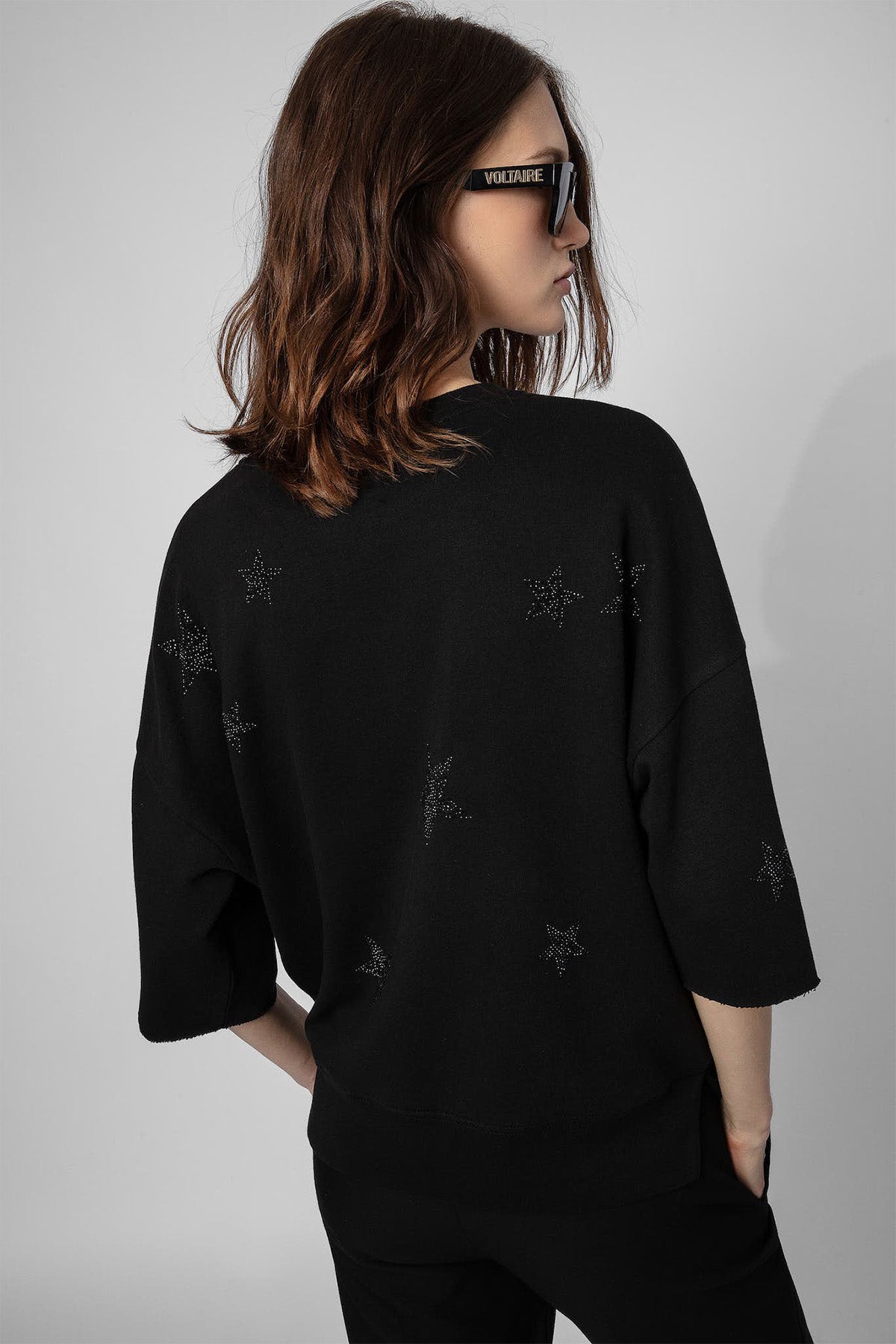 Zadig & Voltaire Yıldızlı Kısa Kollu Sweatshirt-Libas Trendy Fashion Store