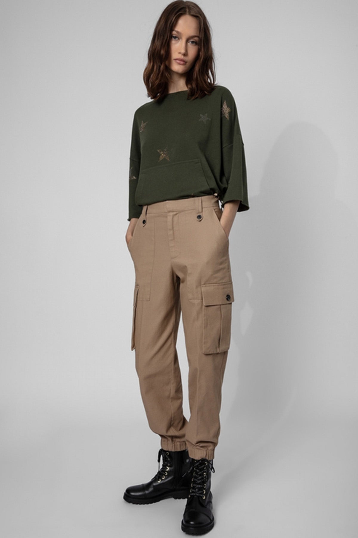 Zadig & Voltaire Yıldızlı Truvakar Kollu Sweatshirt-Libas Trendy Fashion Store