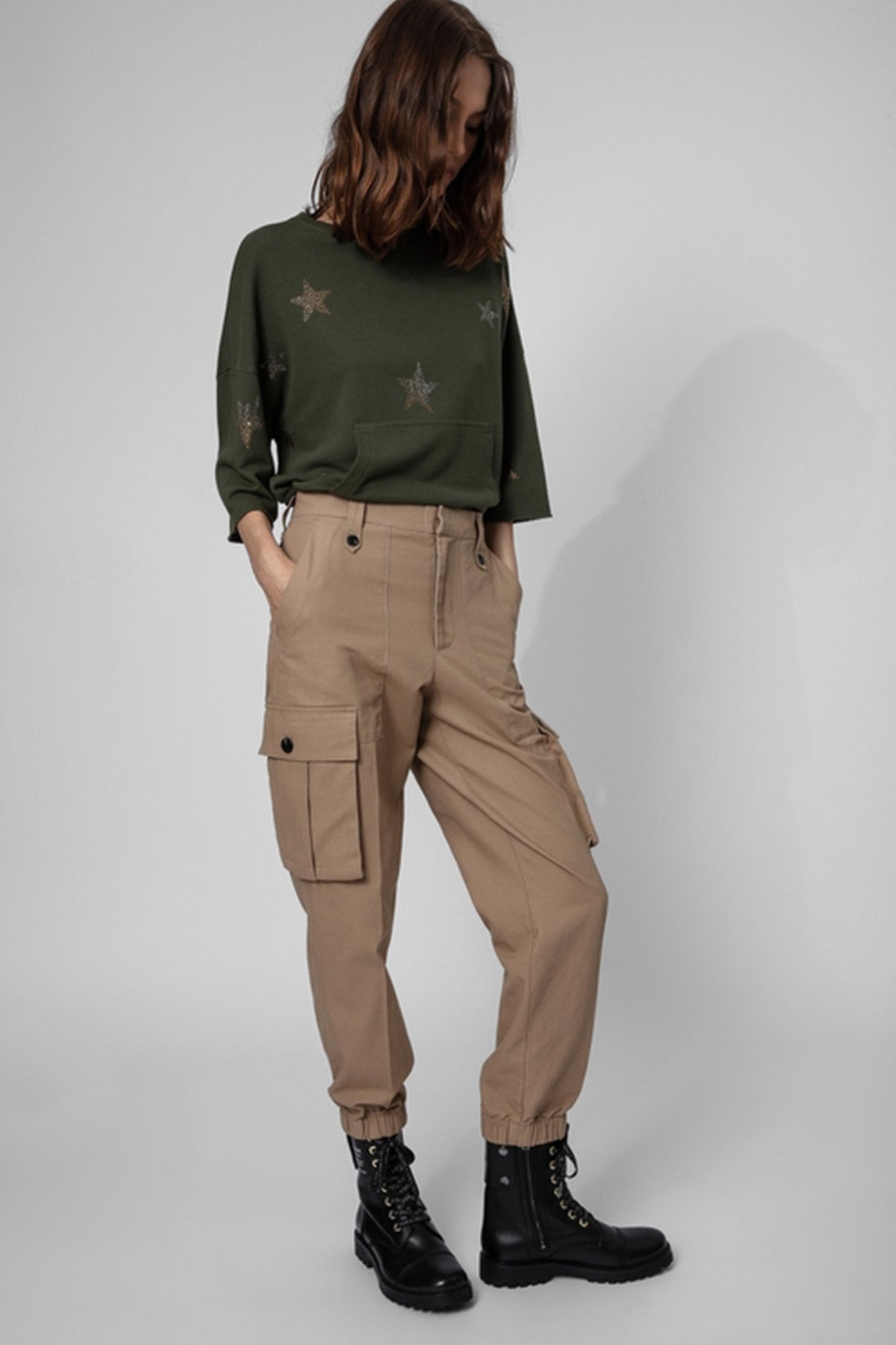 Zadig & Voltaire Yıldızlı Truvakar Kollu Sweatshirt-Libas Trendy Fashion Store