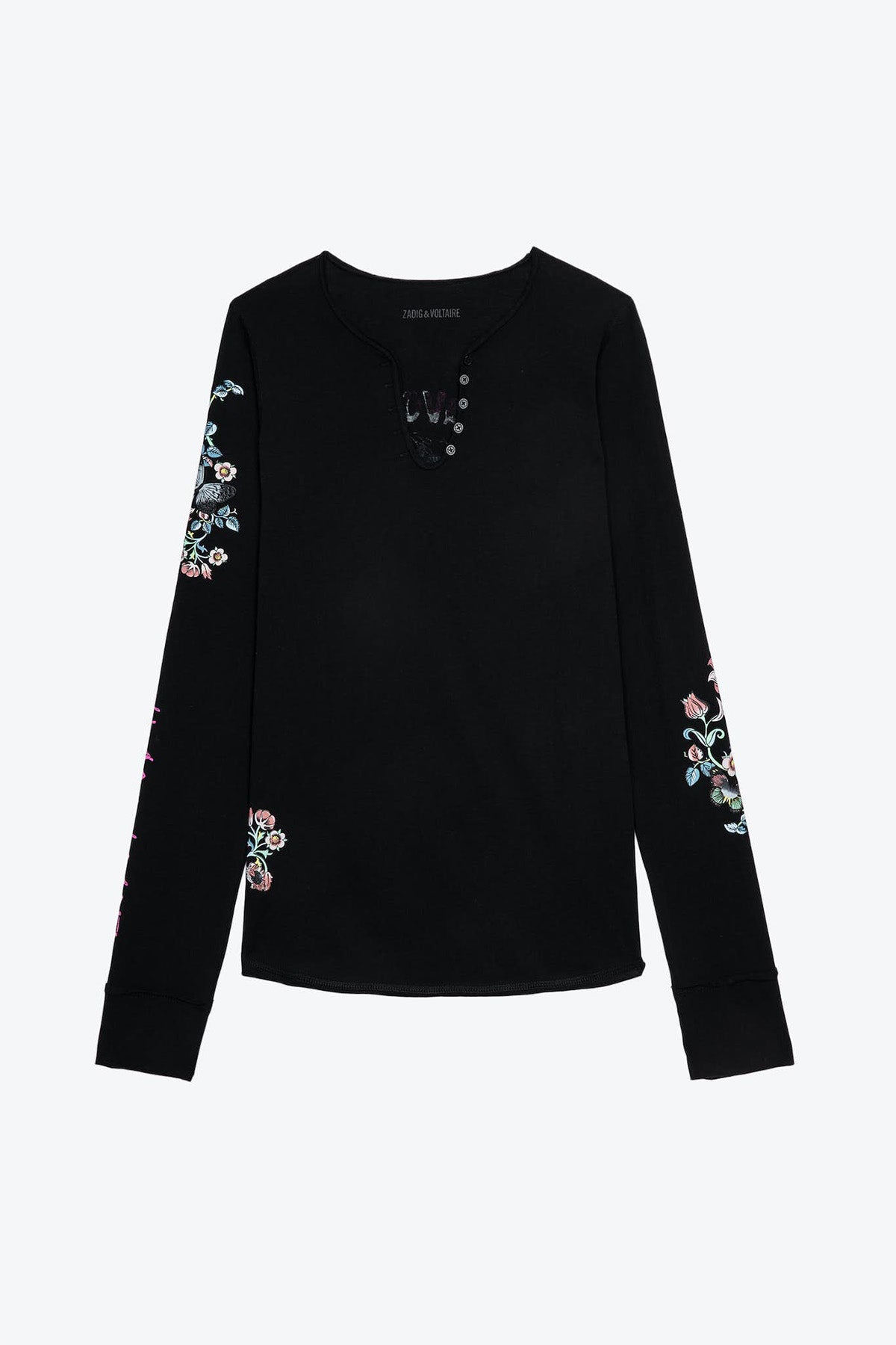 Zadig & Voltaire İkonik Desenli Uzun Kollu T-shirt-Libas Trendy Fashion Store