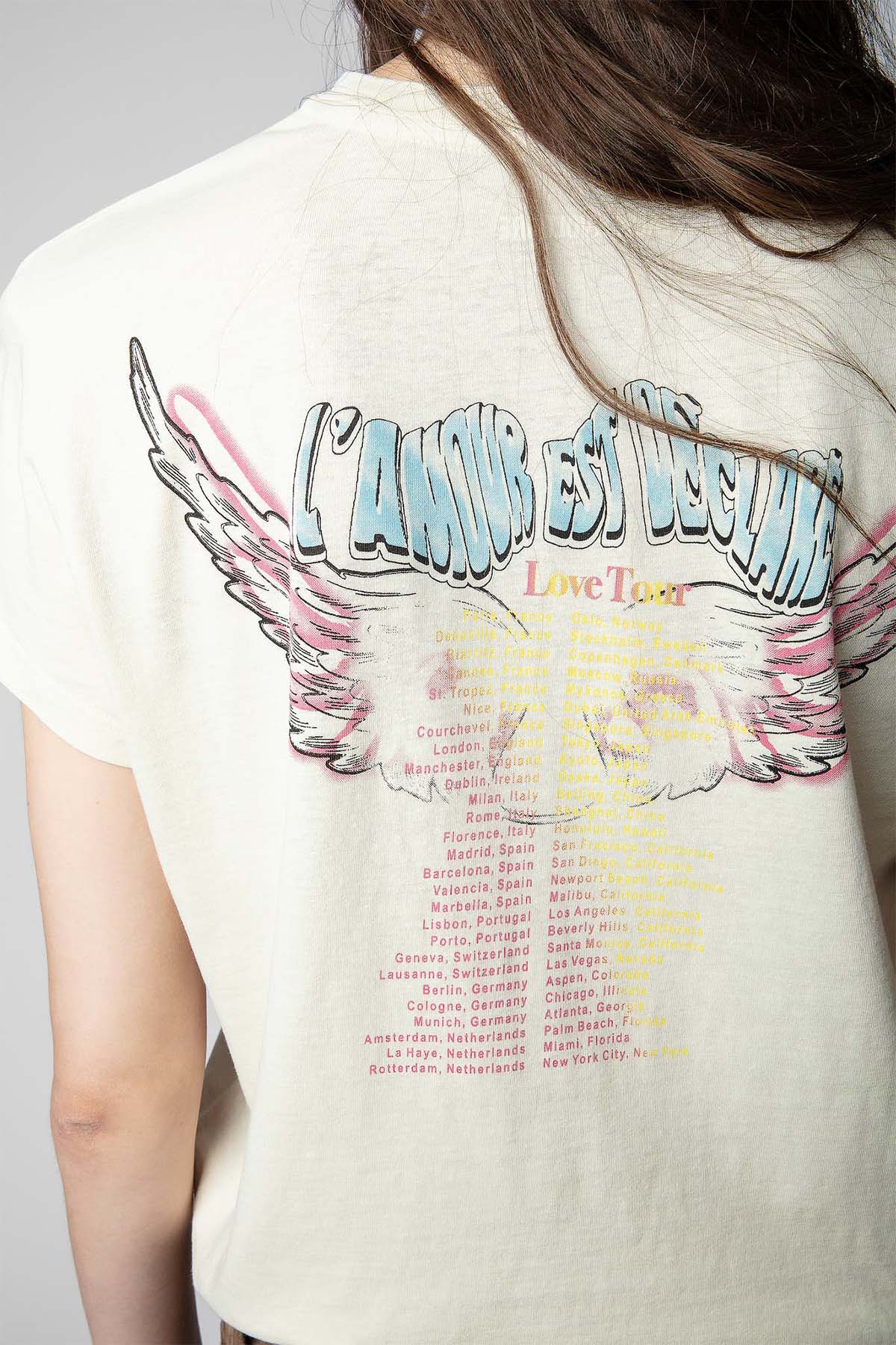 Zadig & Voltaire Horses Logolu Yuvarlak Yaka T-shirt-Libas Trendy Fashion Store