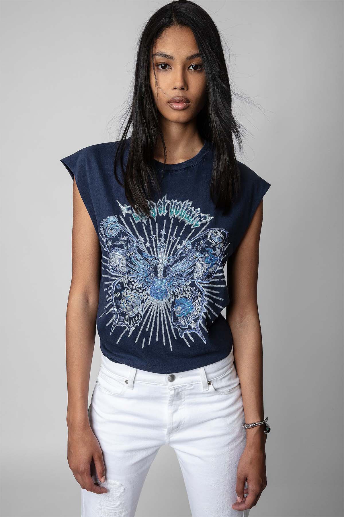 Zadig & Voltaire 25.Yıl Kolsuz T-shirt-Libas Trendy Fashion Store