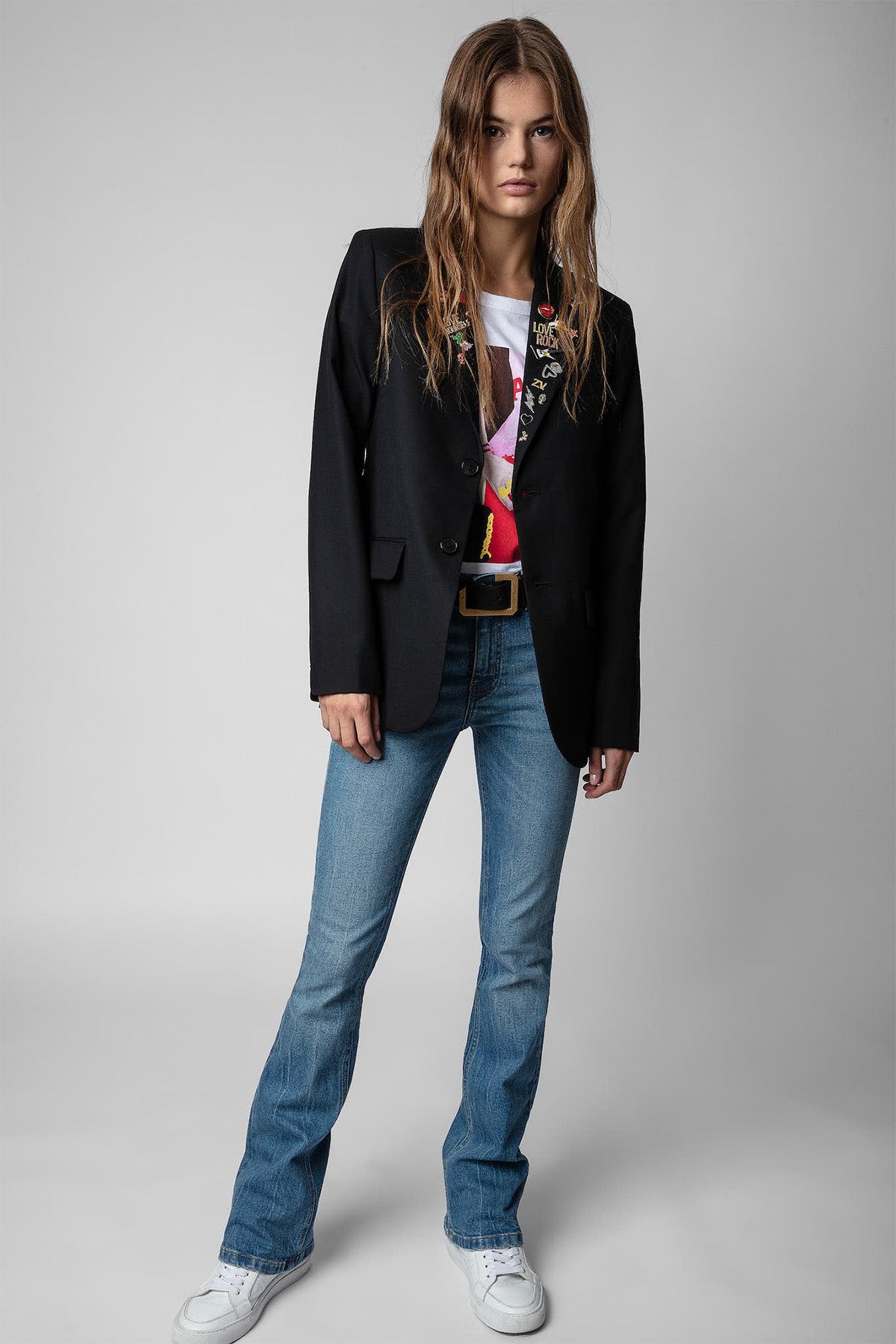 Zadig & Voltaire Rozet Detaylı Yün Blazer Ceket-Libas Trendy Fashion Store