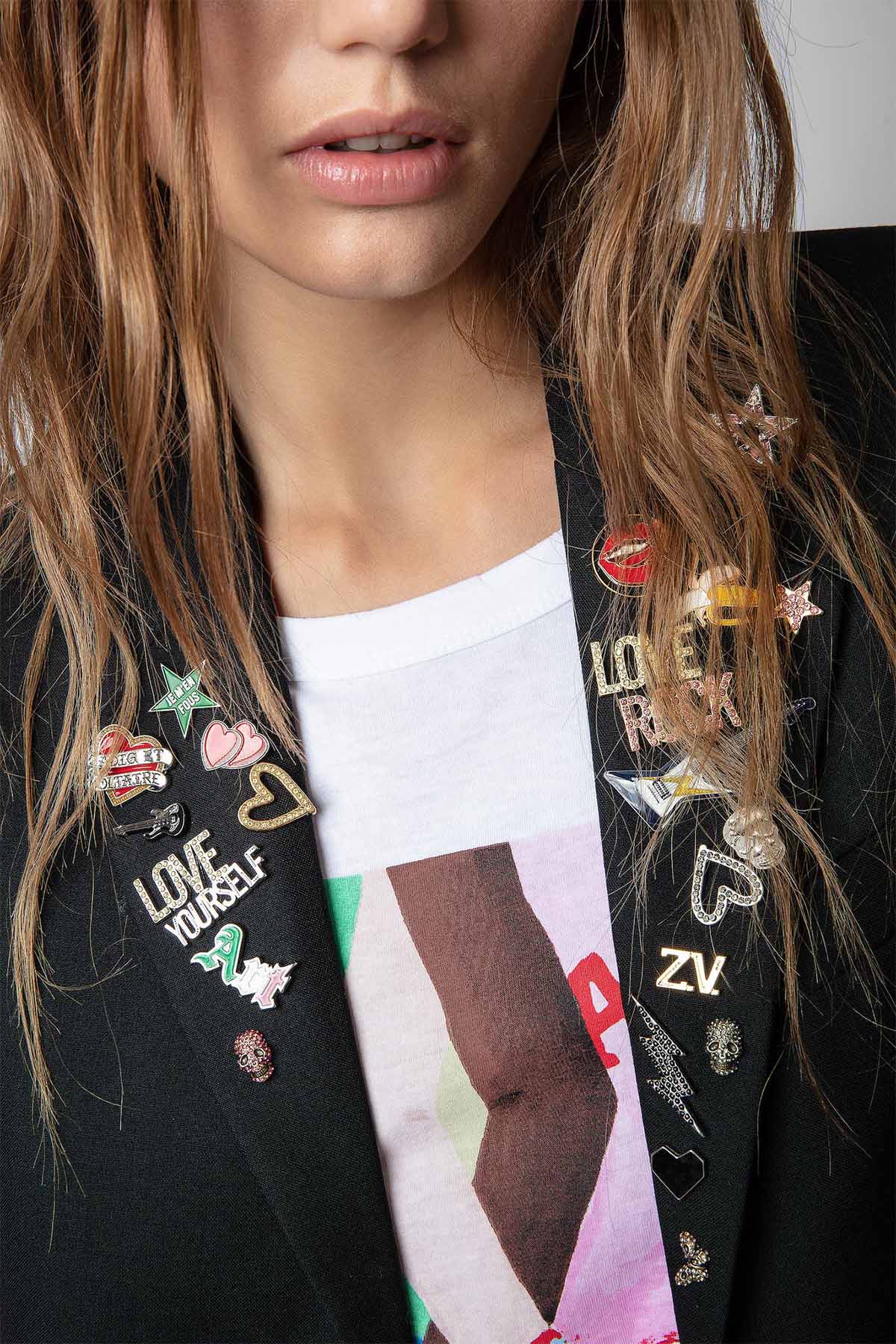 Zadig & Voltaire Rozet Detaylı Yün Blazer Ceket-Libas Trendy Fashion Store