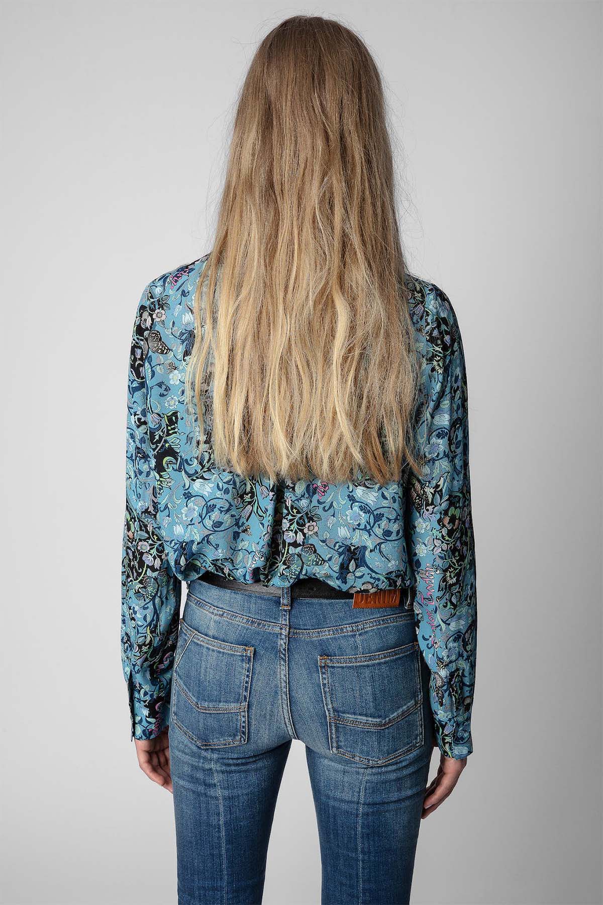 Zadig & Voltaire Hakim Yaka Çiçek Desenli Gömlek-Libas Trendy Fashion Store